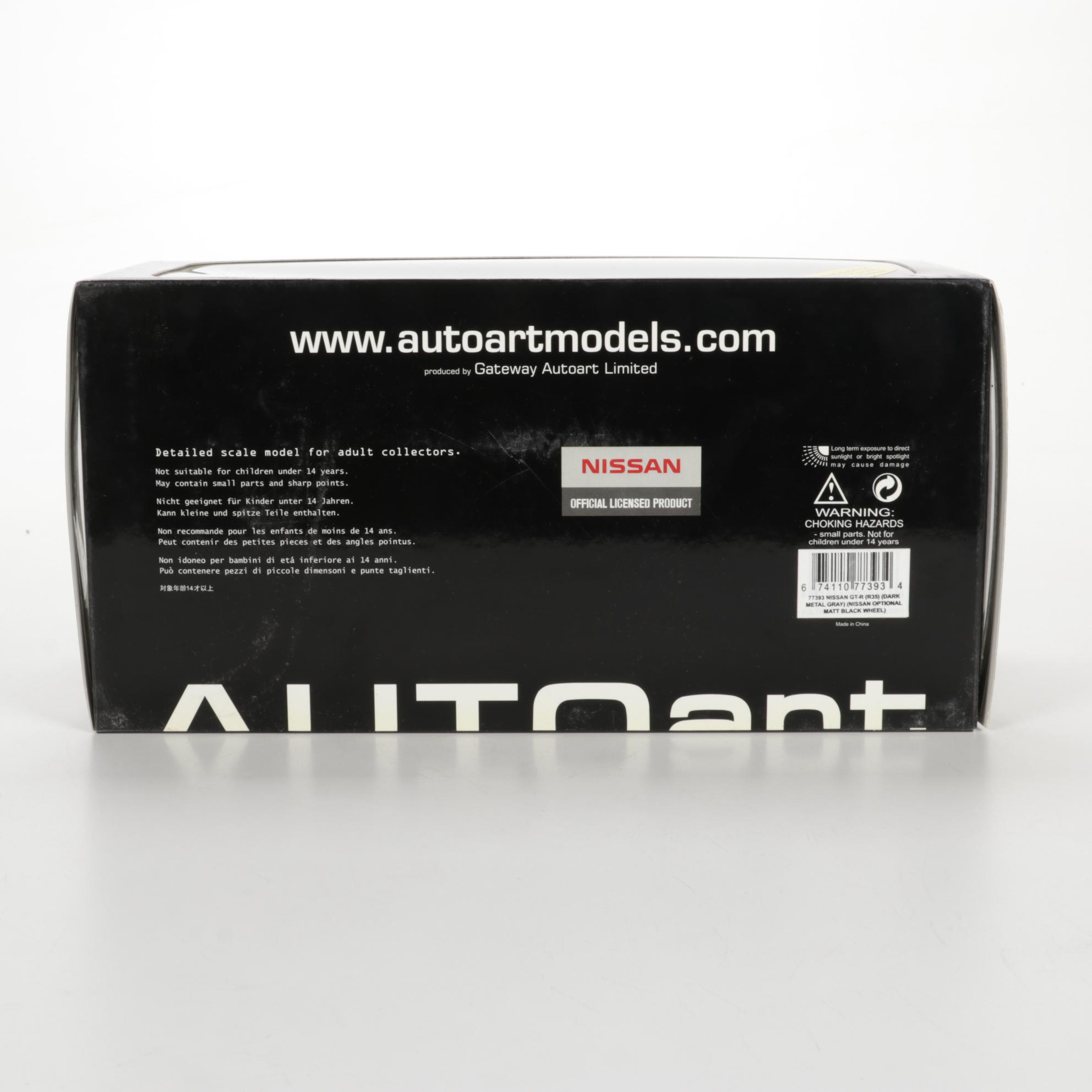 Limited Edition Autoart Millennium Nissan GT-R 1:18 Scale Model Car