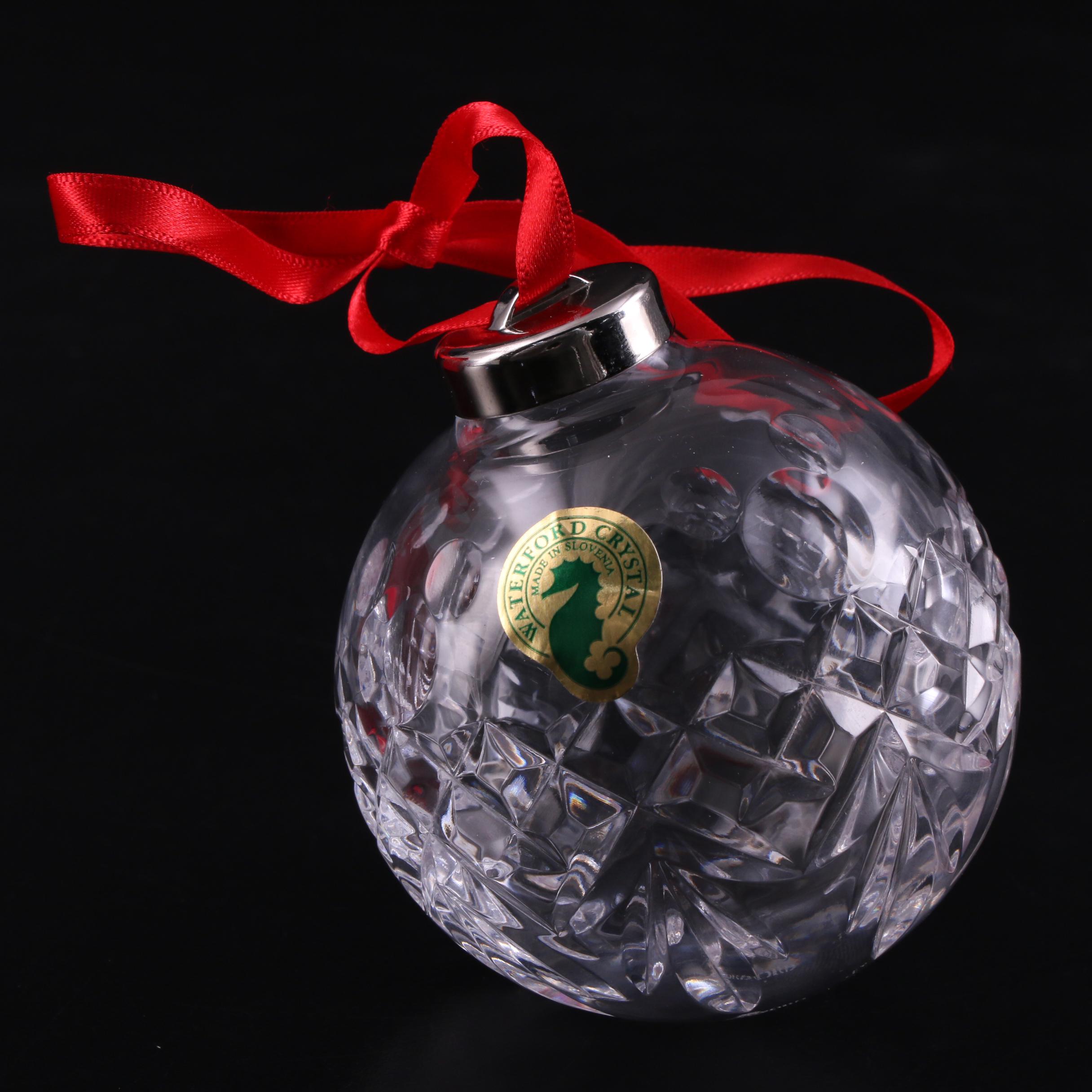 Disney for Waterford Crystal "Mickey Mouse Icon Ball" Ornament