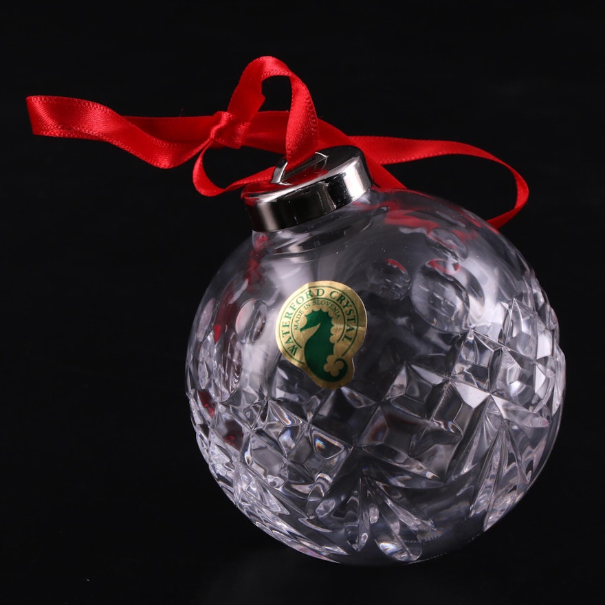 Disney for Waterford Crystal "Mickey Mouse Icon Ball" Ornament