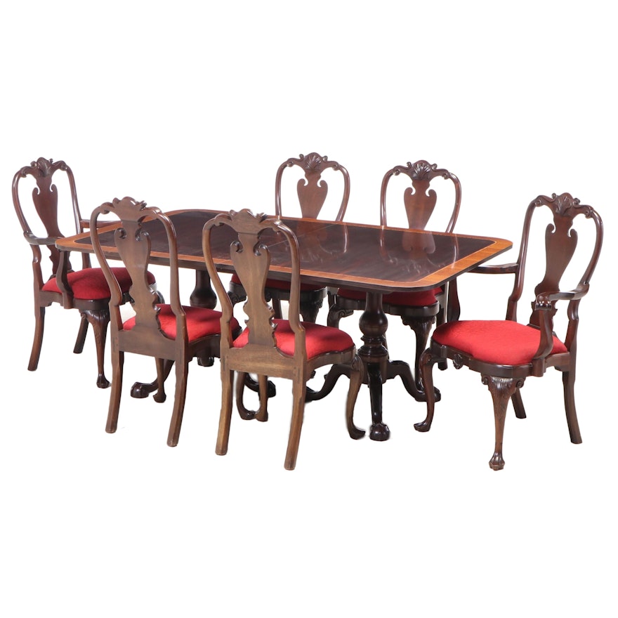 Seven-Piece Stickley "Williamsburg Reserve Collection" Mahogany Dining Set