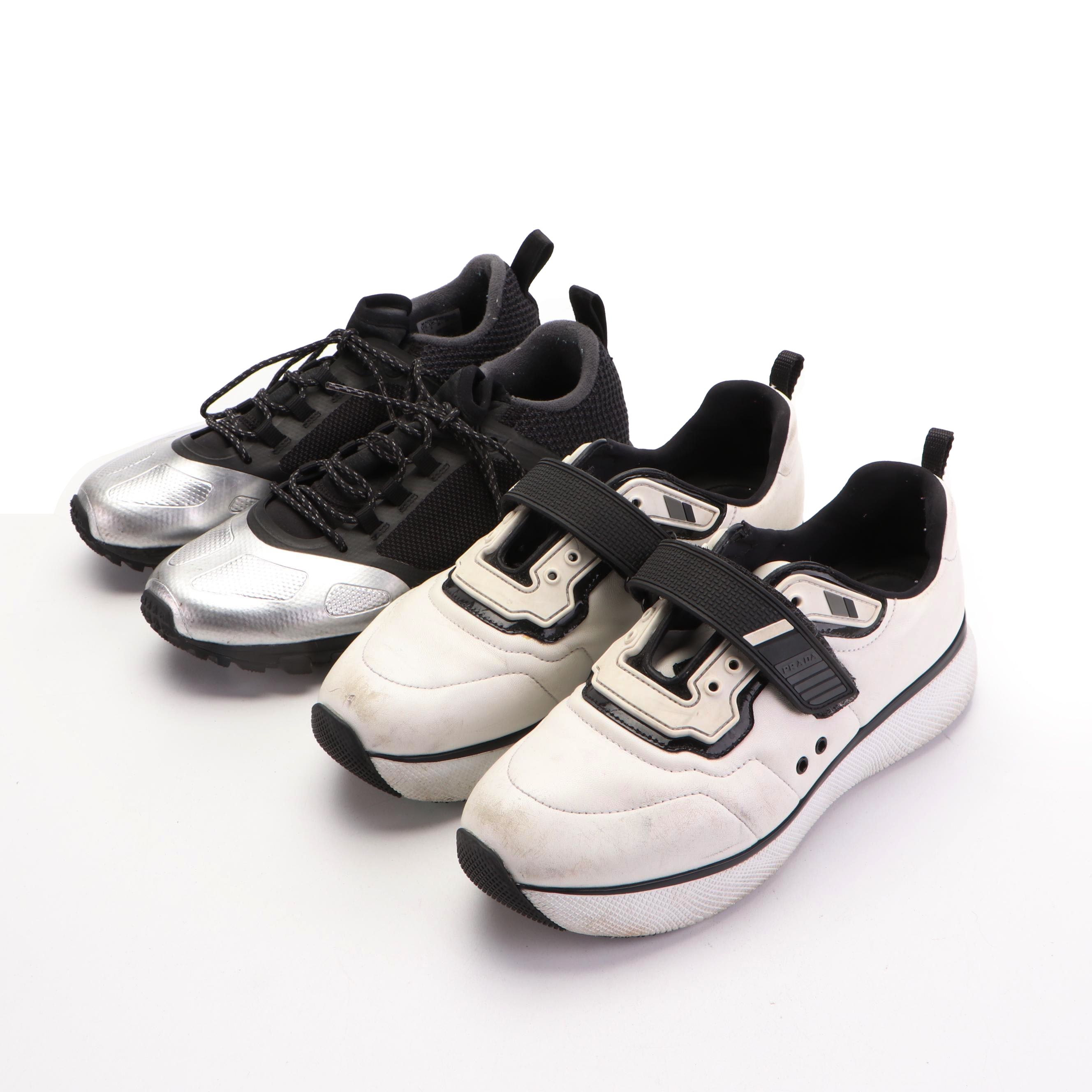 Stella McCartney Adizero XT and Prada Velcro Strap Sneakers