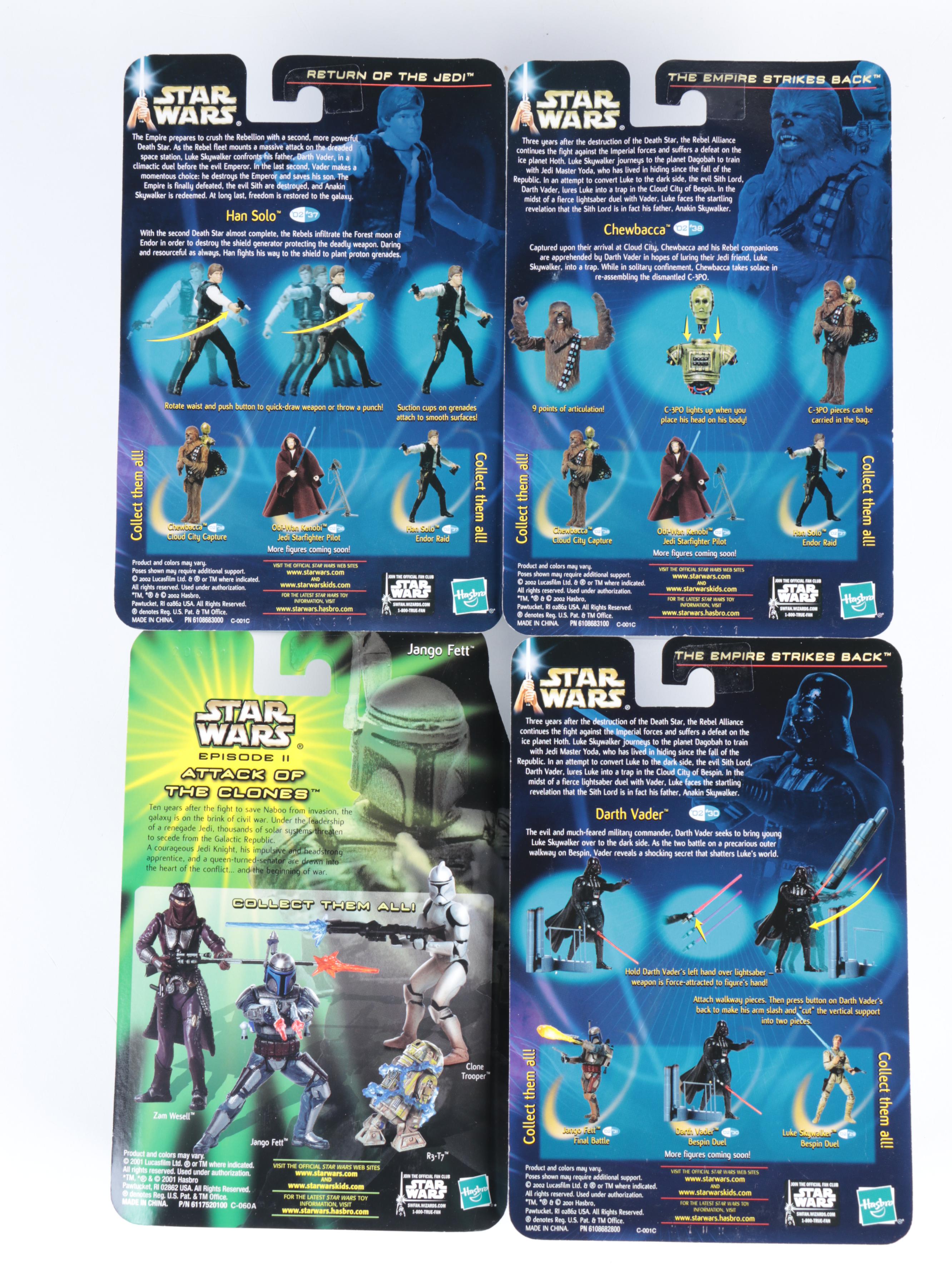 Collection of Unopened "Star Wars" Action Figures by Hasbro, Early 2000s