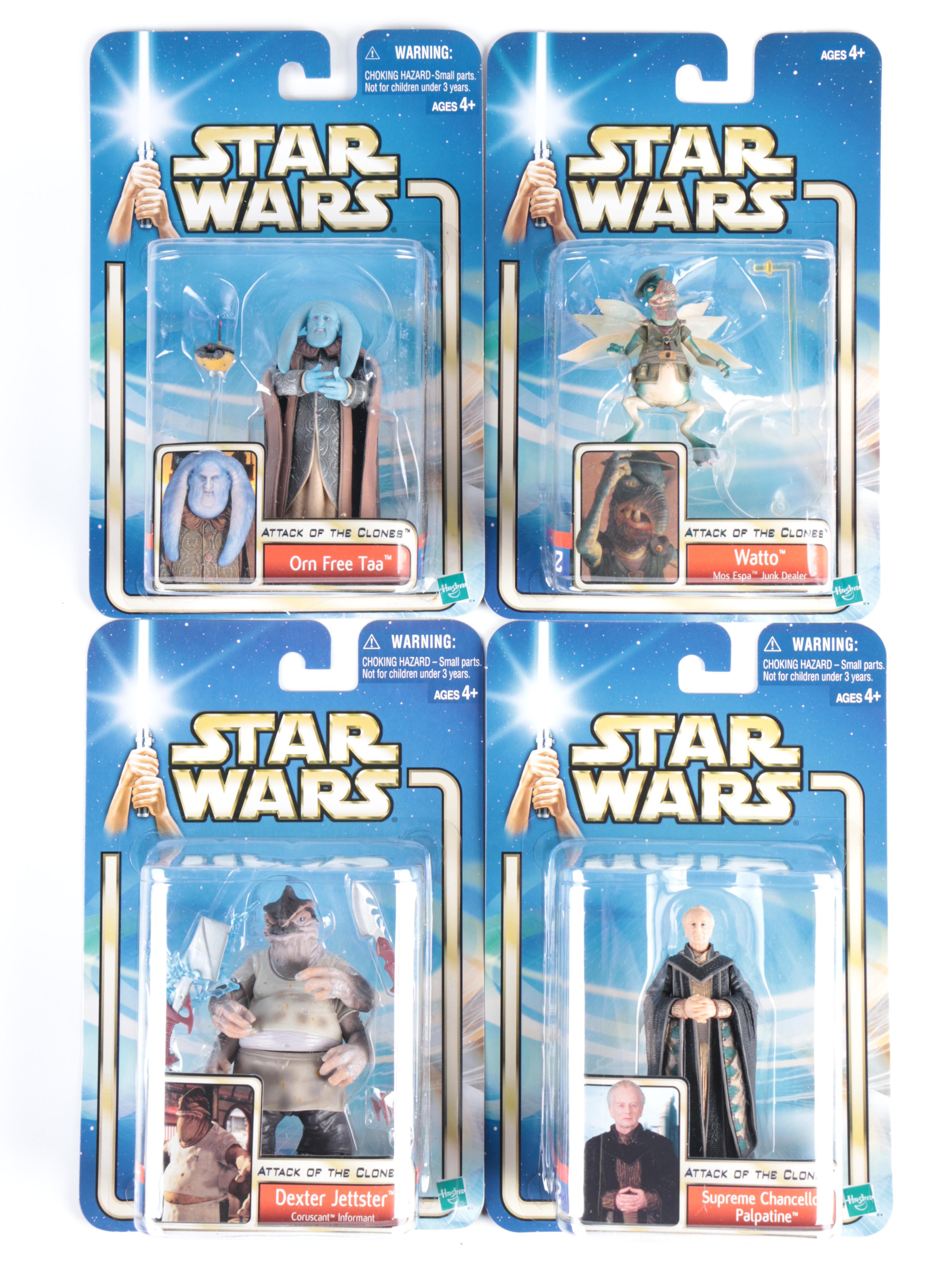 Collection of Unopened "Star Wars" Action Figures by Hasbro, Early 2000s