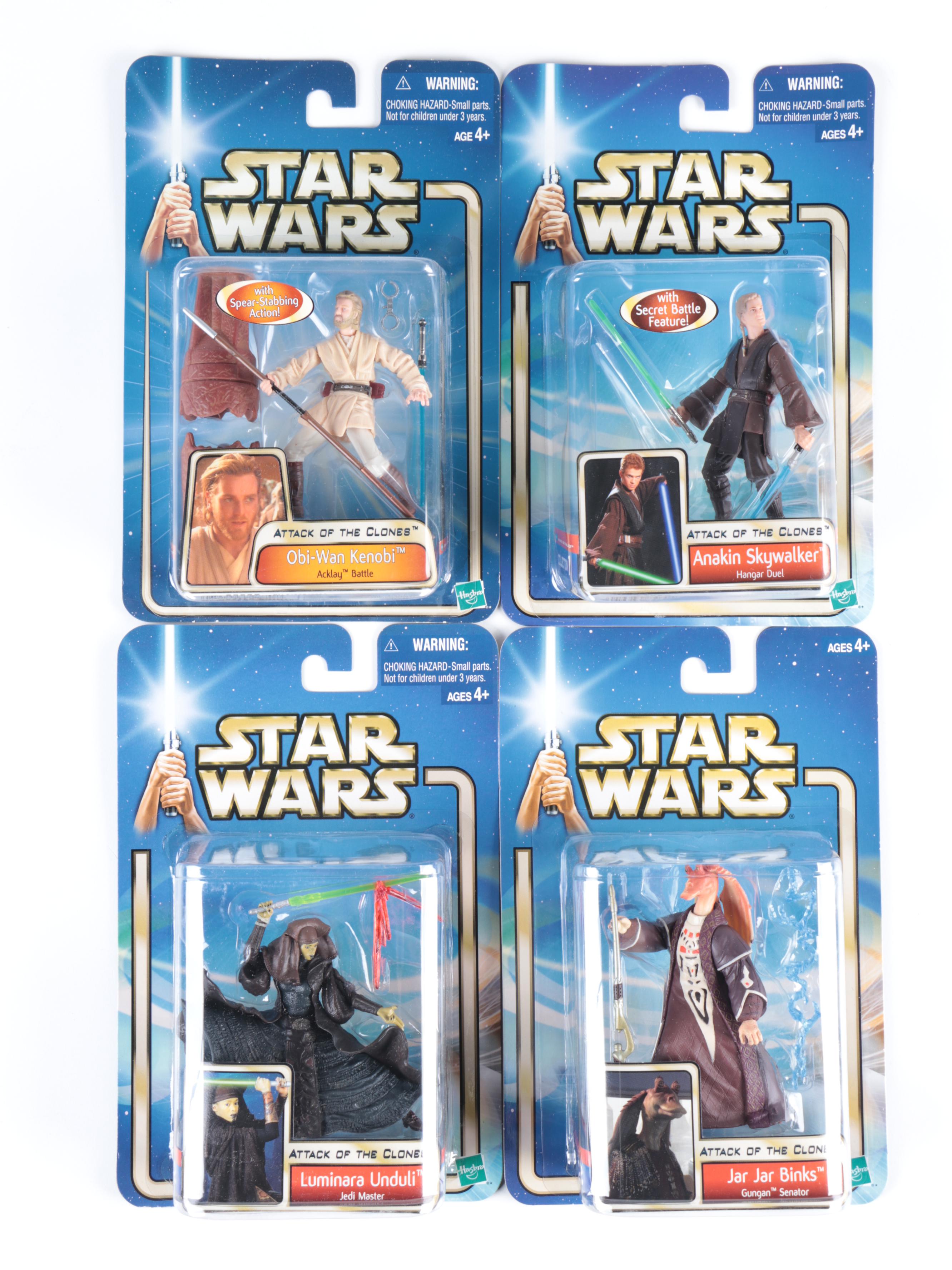 Unopened Star Wars Action Figures by Hasbro, Early 2000s