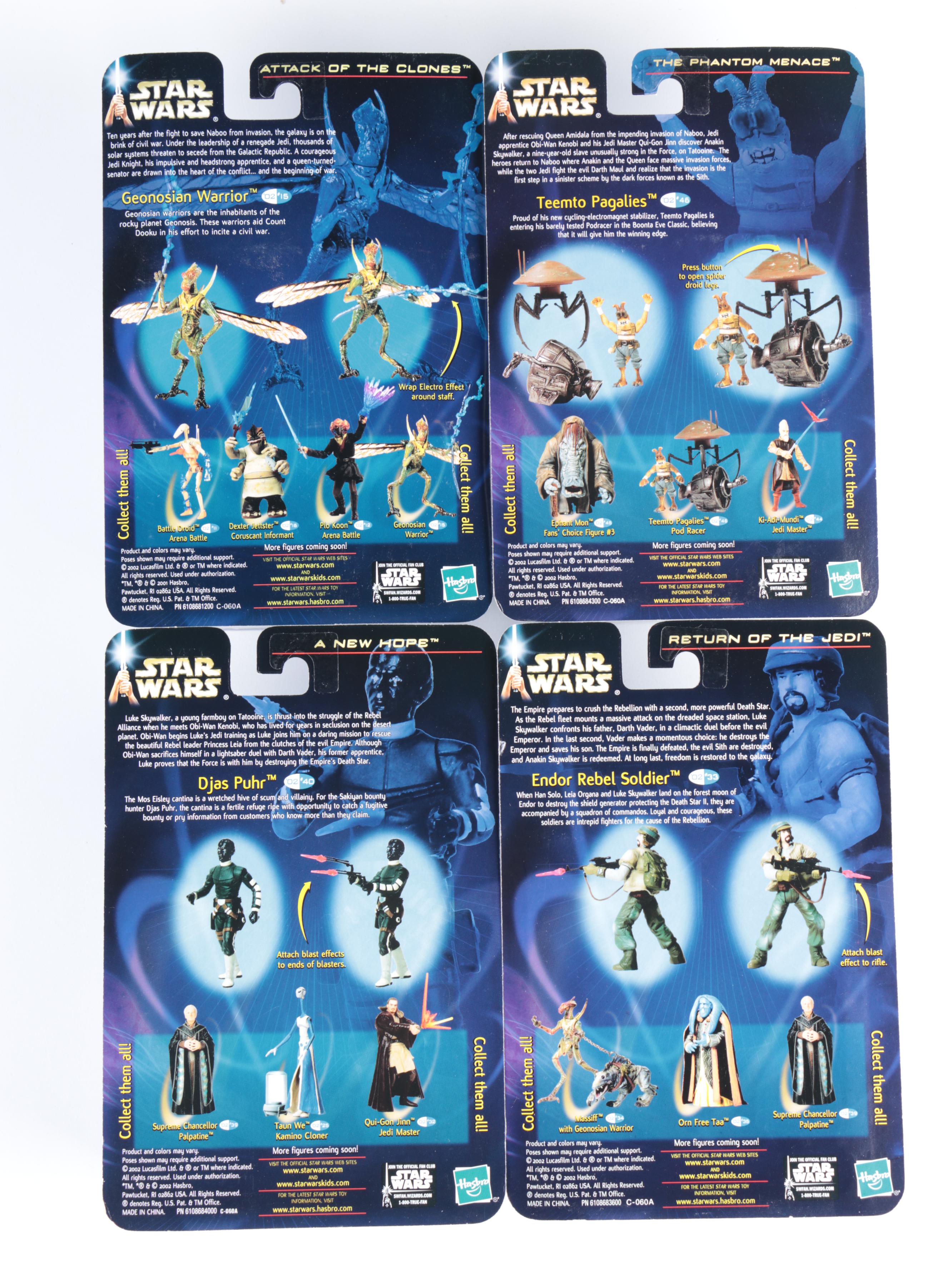 Unopened Star Wars Action Figures by Hasbro, Early 2000s