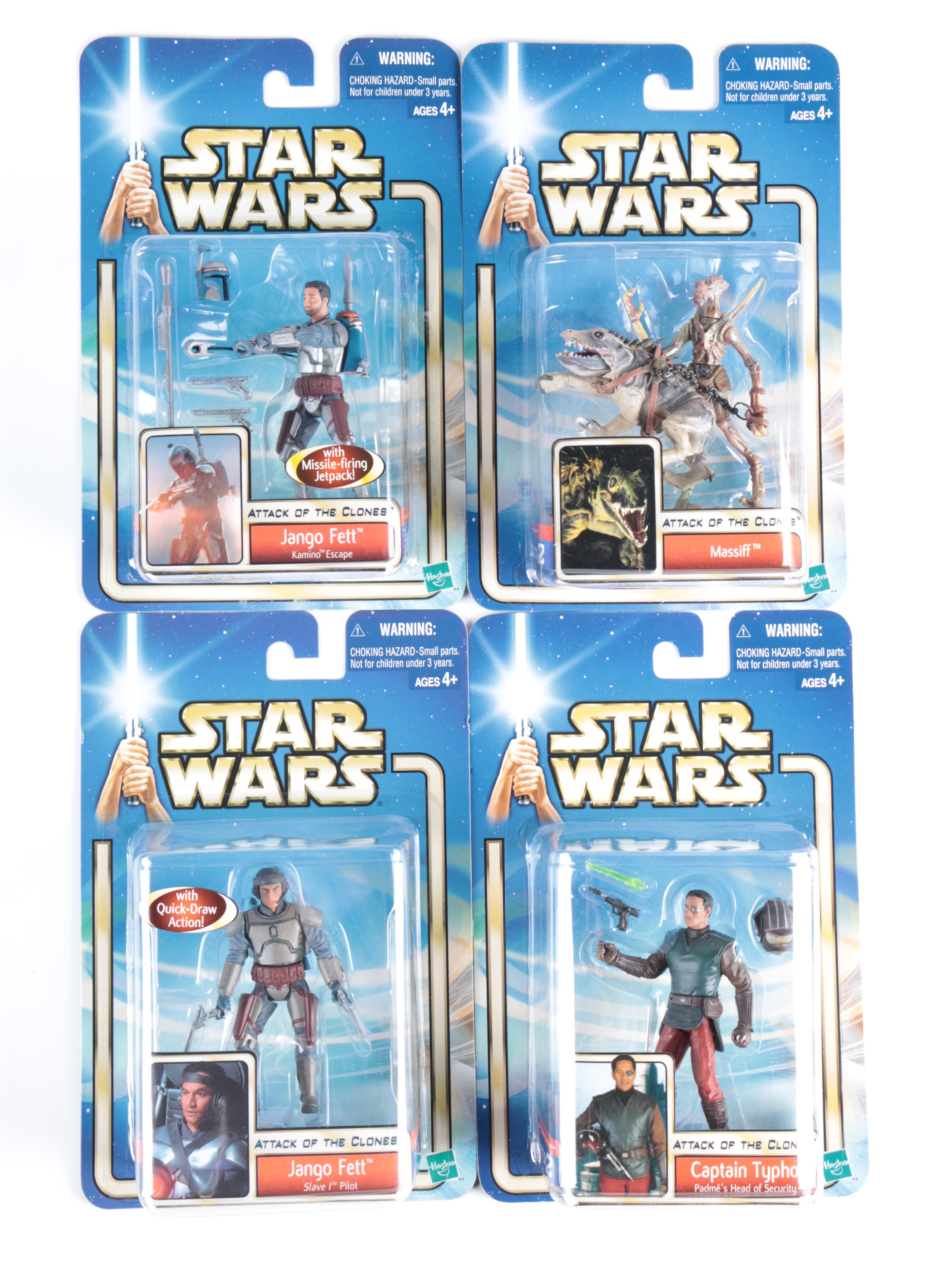 Unopened Star Wars Action Figures by Hasbro, Early 2000s