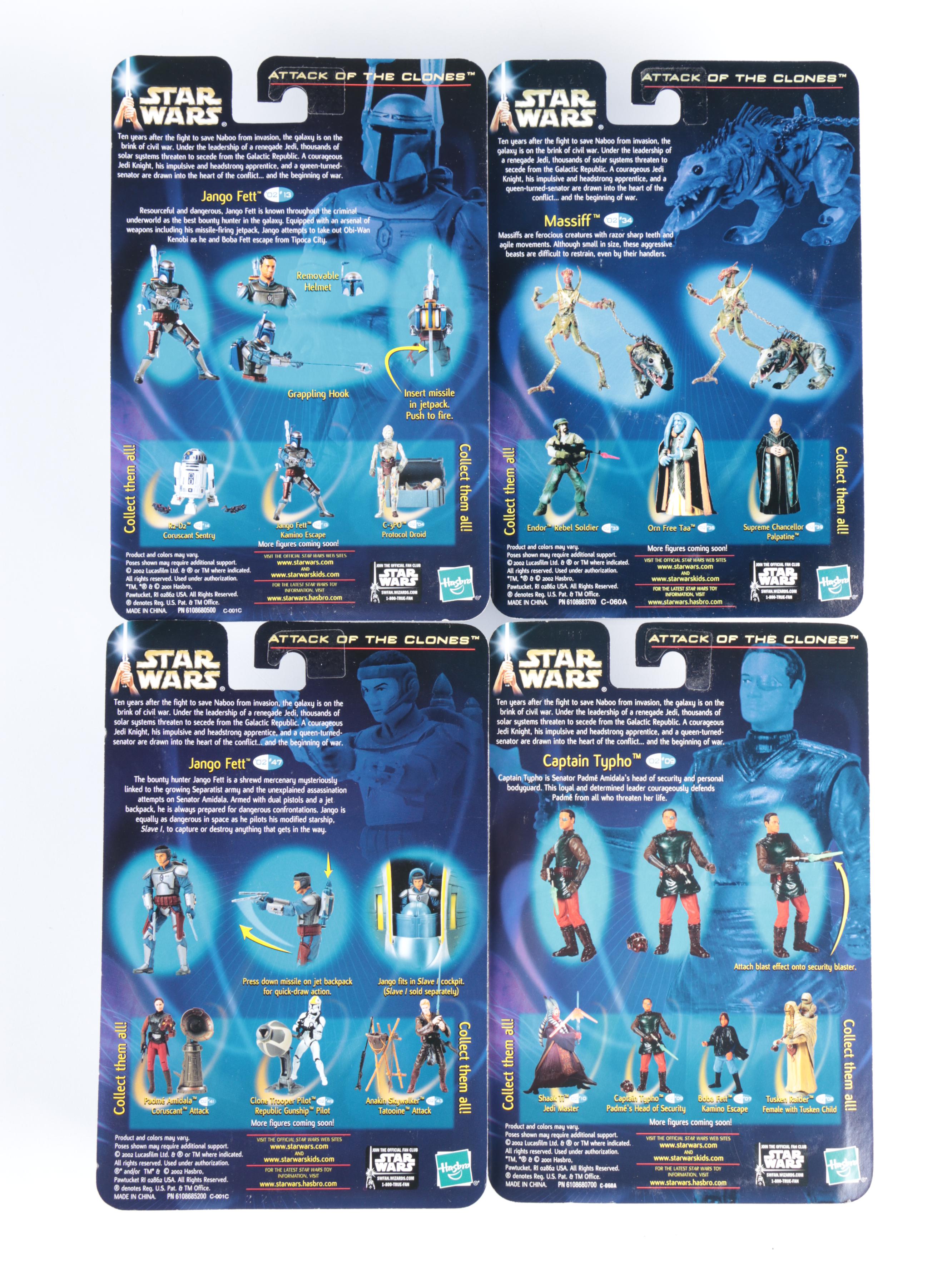 Unopened Star Wars Action Figures by Hasbro, Early 2000s