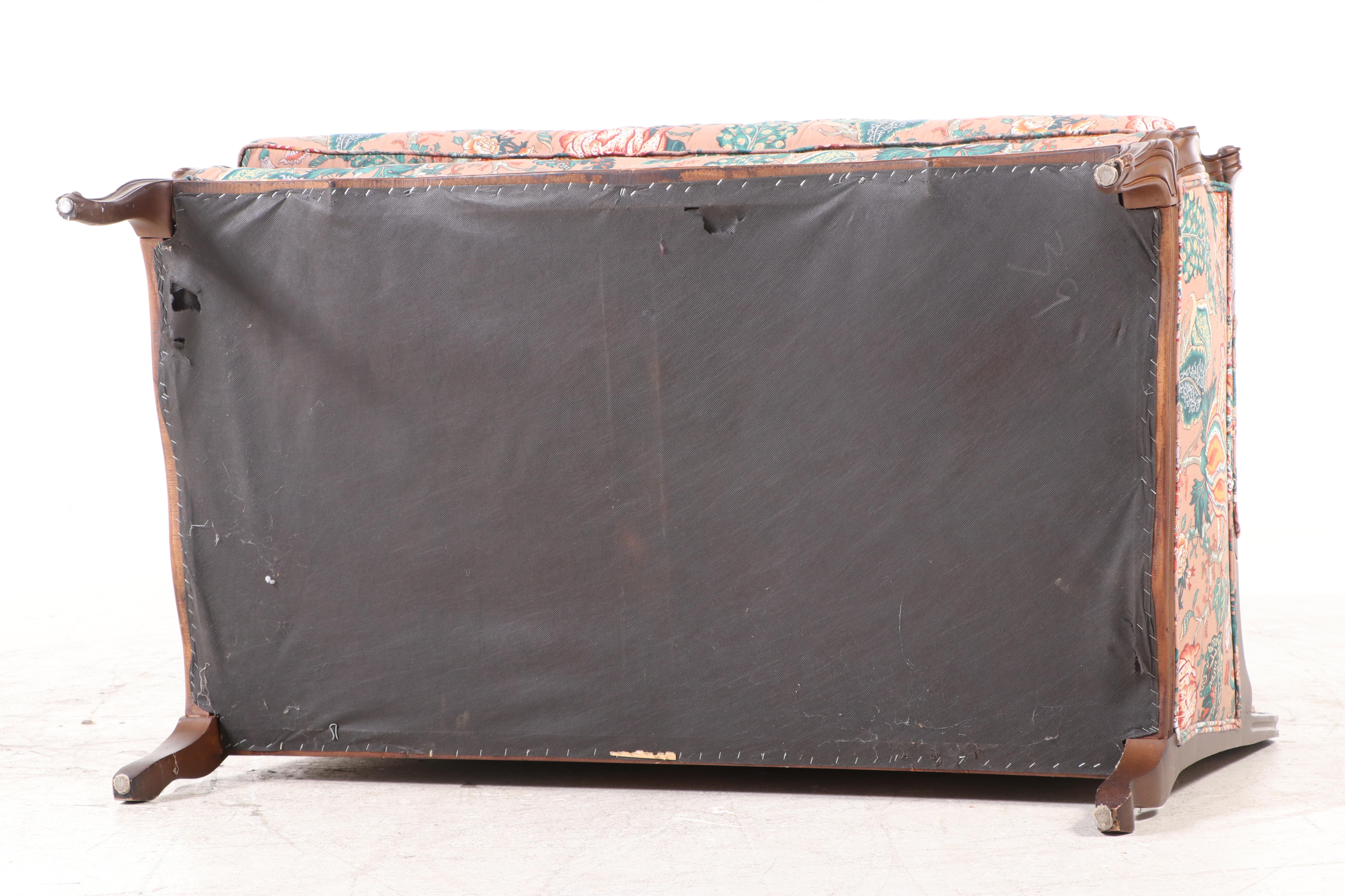 Fogle Furniture "Masterpiece" French Provincial Style Floral Upholstered Settee