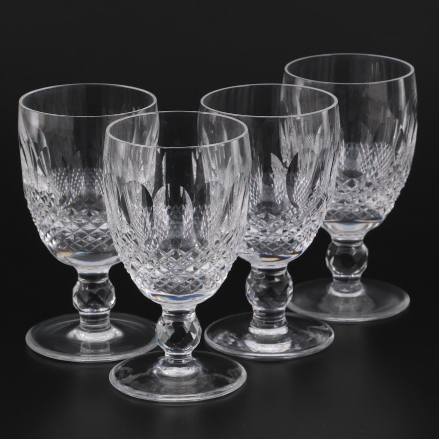 Waterford "Colleen Short Stem" Cut Crystal Claret Wine Glasses