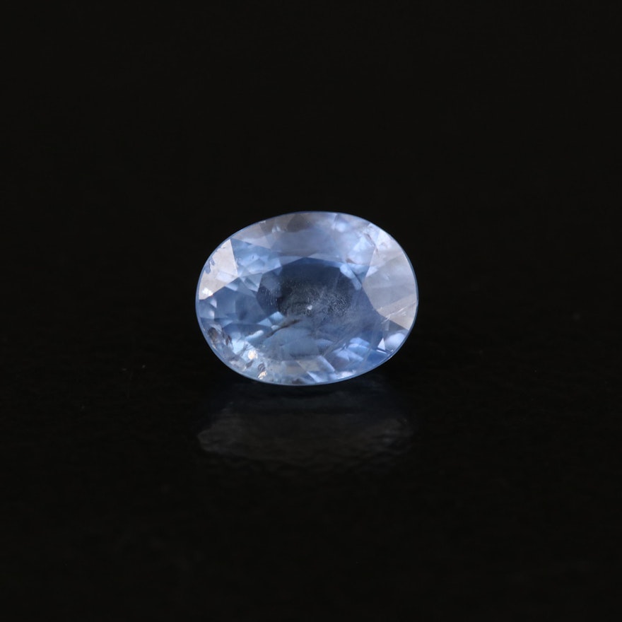 Loose 0.96 CT Oval Faceted Sapphire