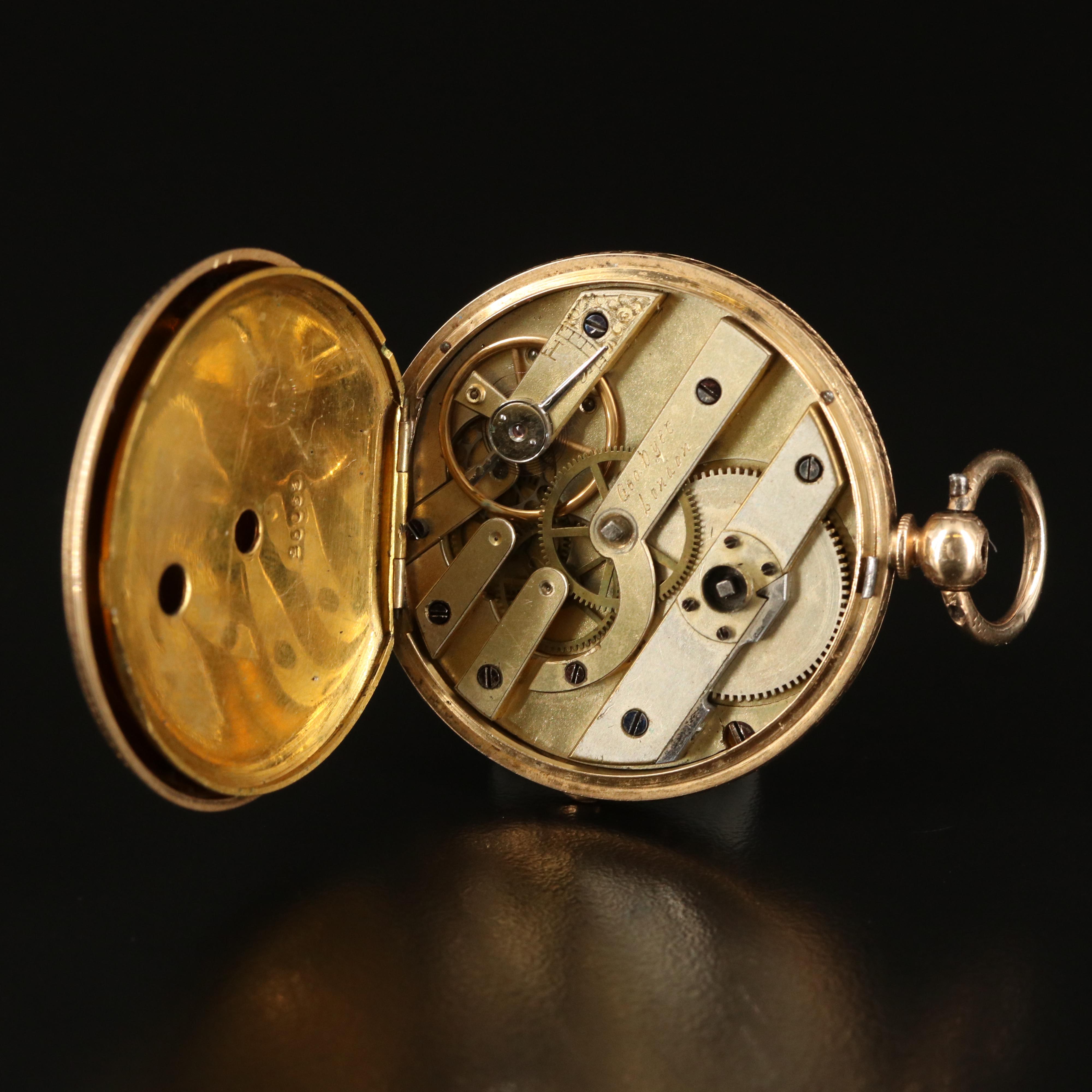 14K George Dyer Key Wind & Set Pocket Watch