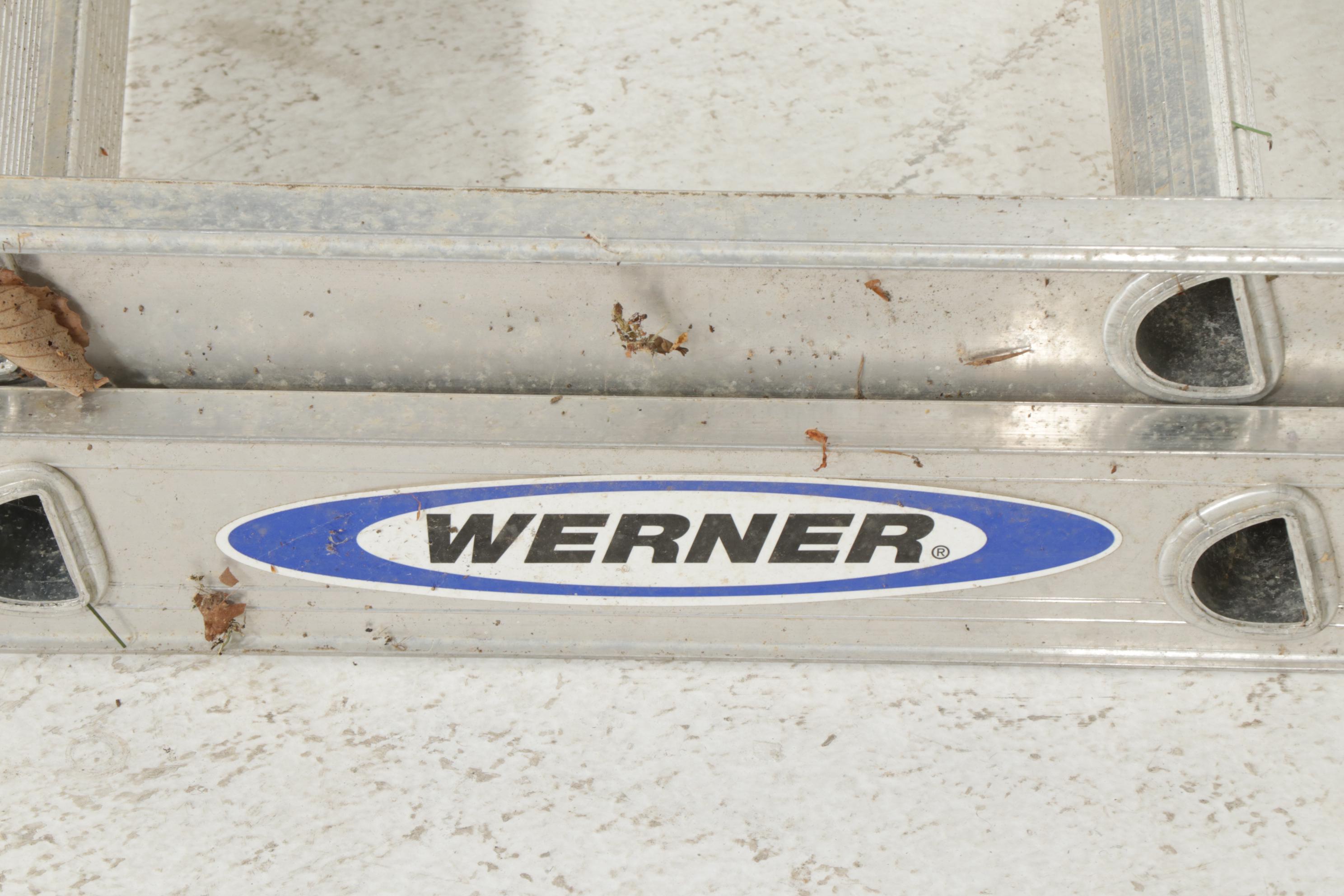 Werner Model D1116-2 16-Foot Aluminum Extension Ladder