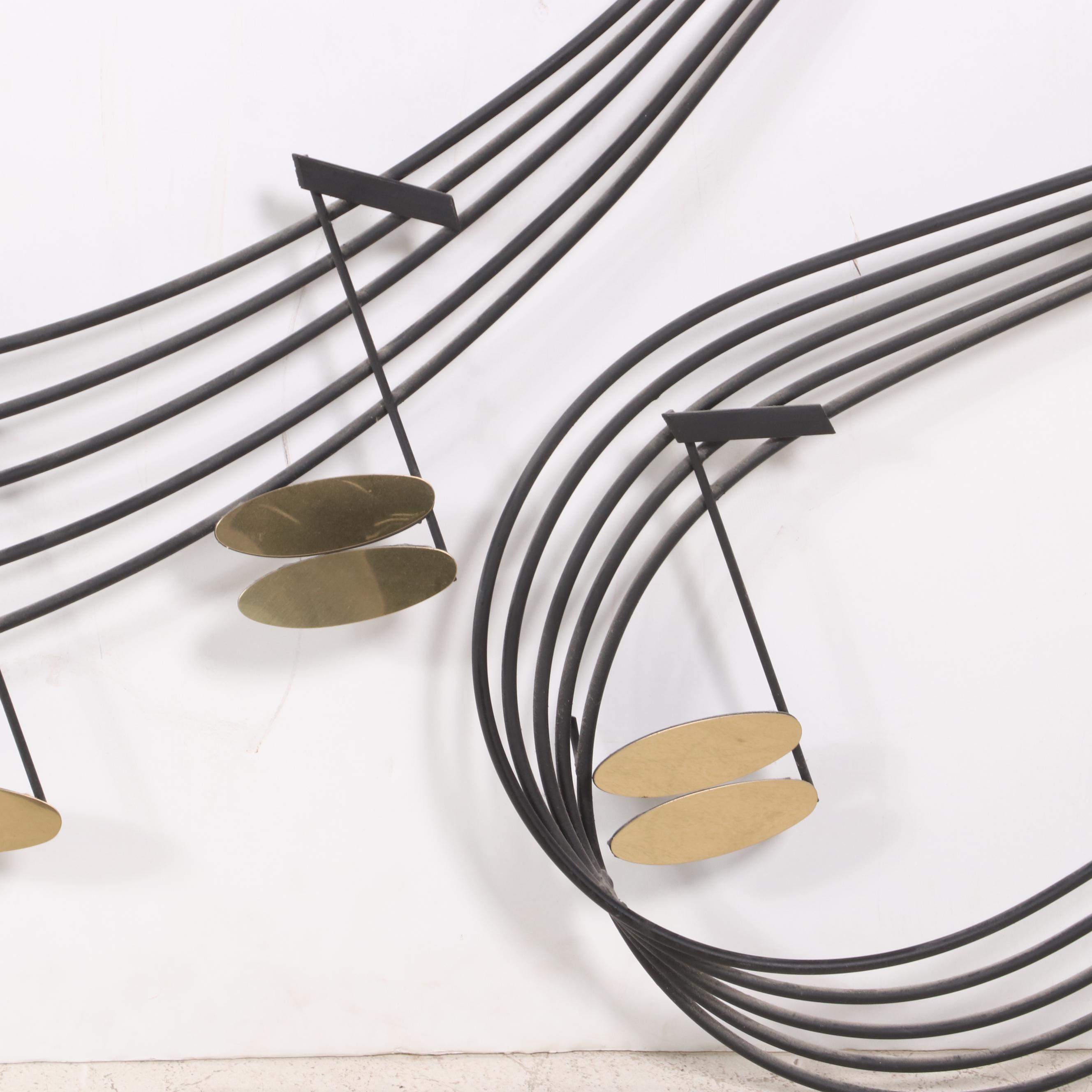 Curtis Jere Musical Note Metal Wall Art, 1988