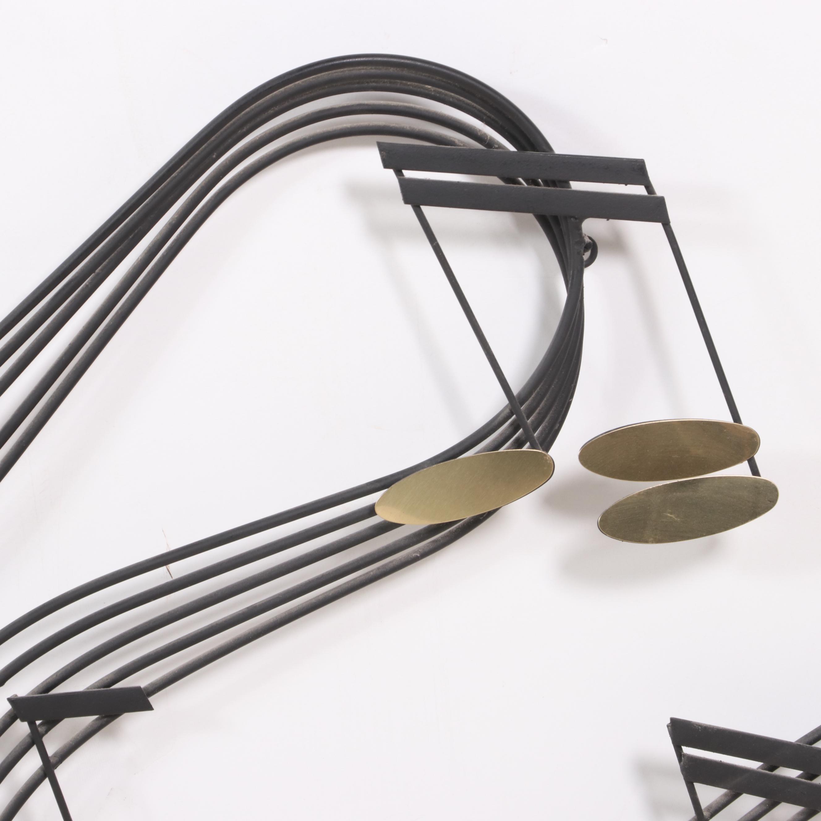 Curtis Jere Musical Note Metal Wall Art, 1988