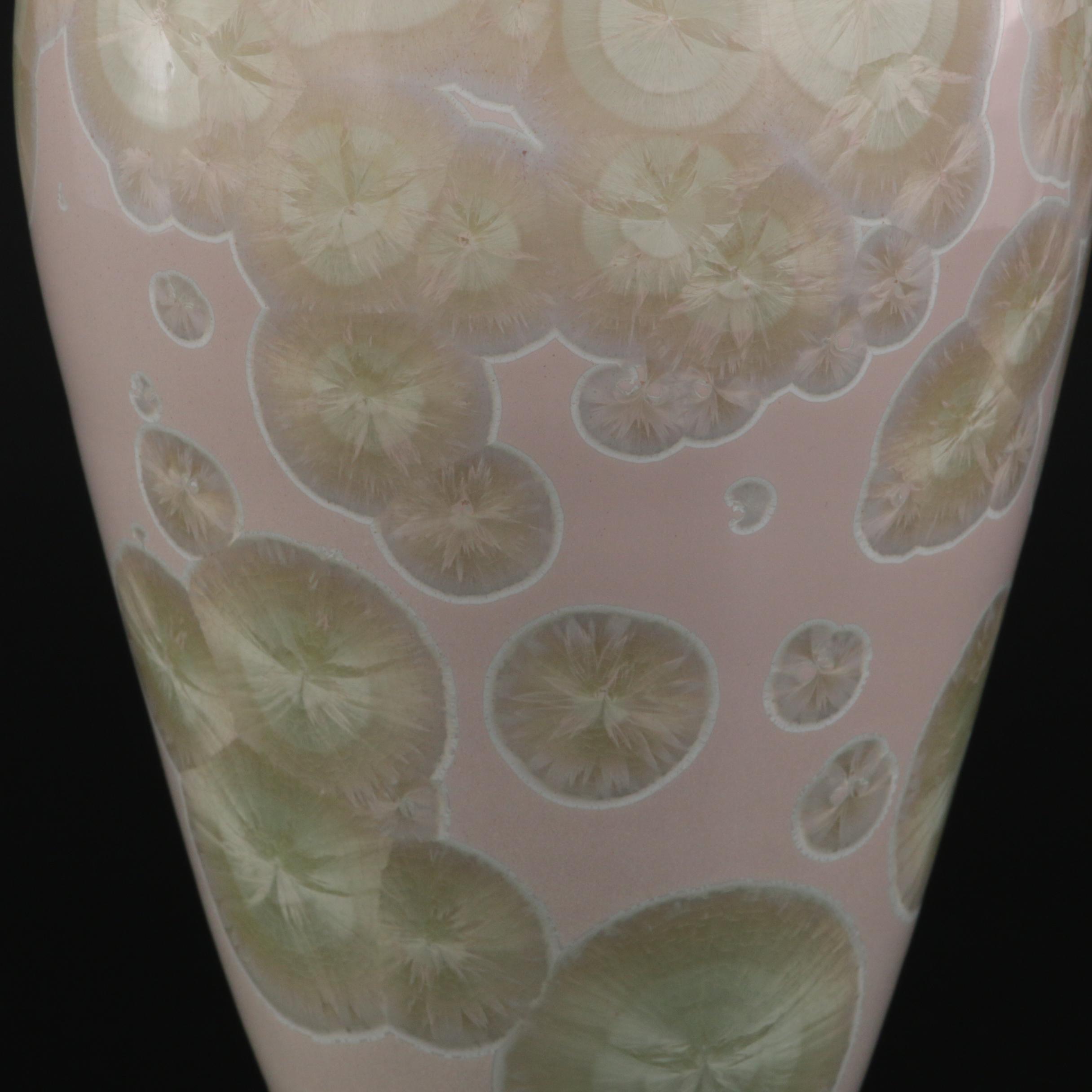 Crystalline Glazed Ceramic Vase, 1985