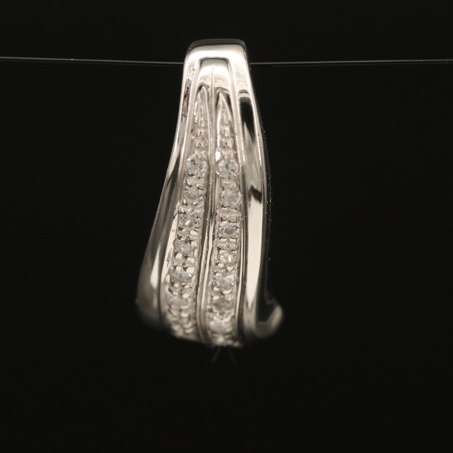 Sterling Zircon Pendant