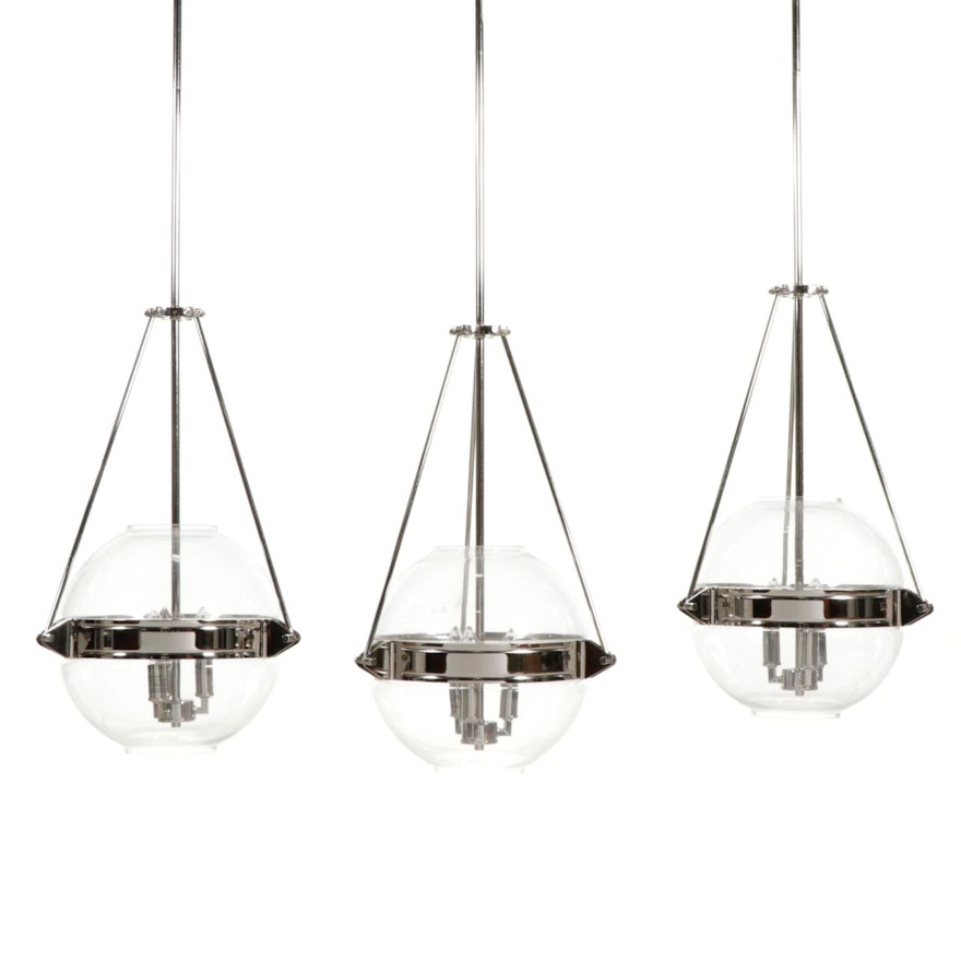 Intertek Pendant Lights with Clear Glass Globe Shades