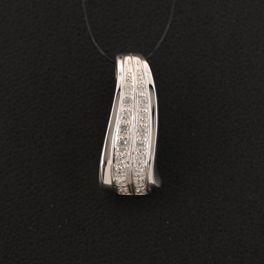 Sterling Zircon Pendant