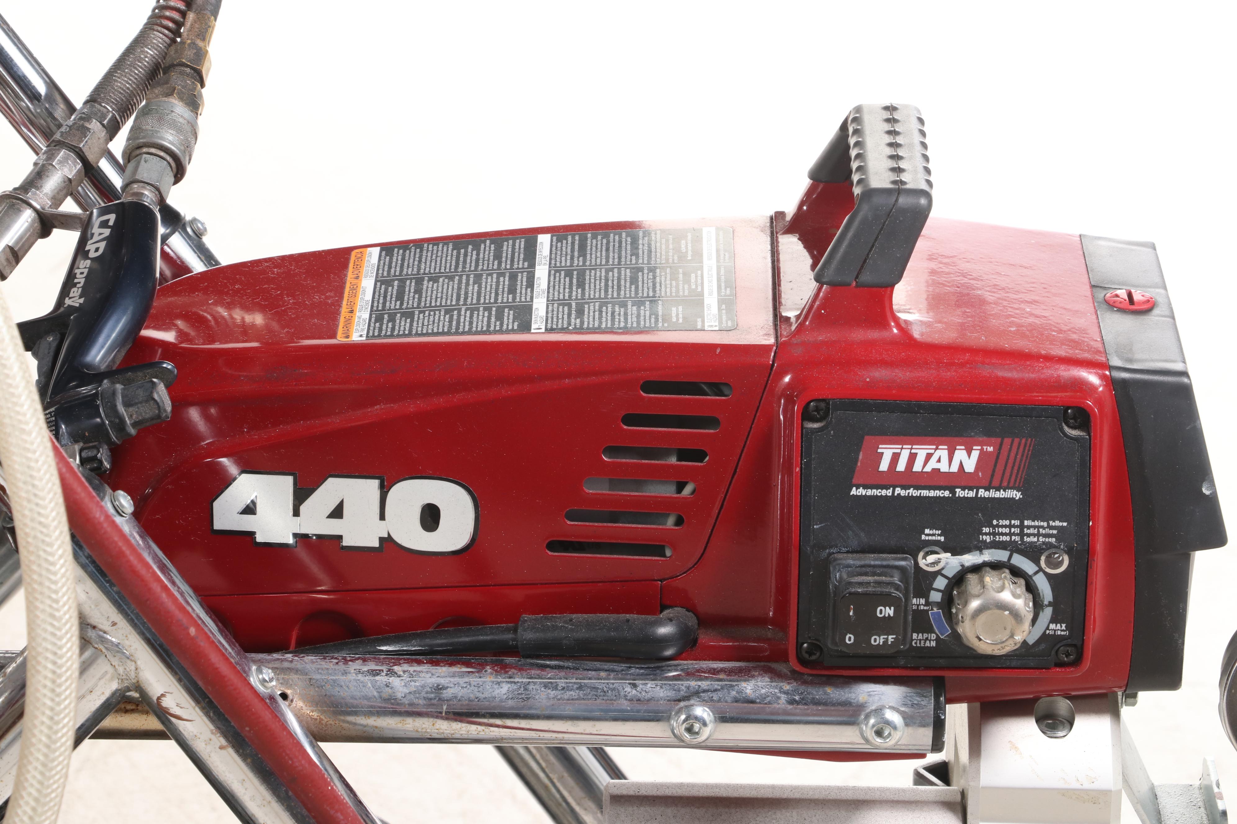 Titan MultiFinish 440 Air Assisted Paint Sprayer and Sears Tool Box