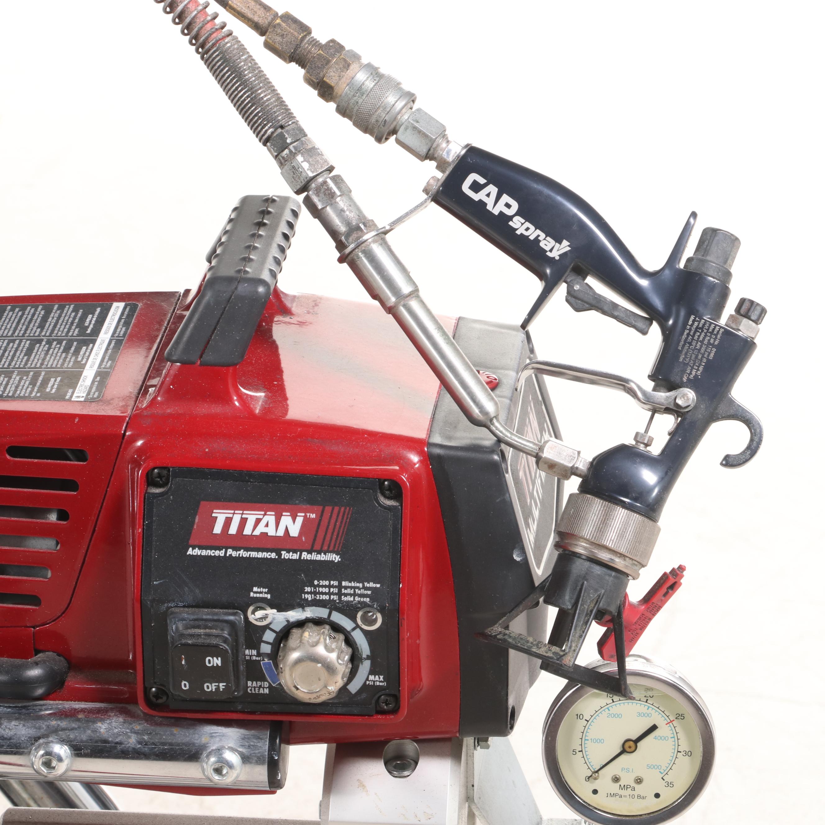 Titan MultiFinish 440 Air Assisted Paint Sprayer and Sears Tool Box