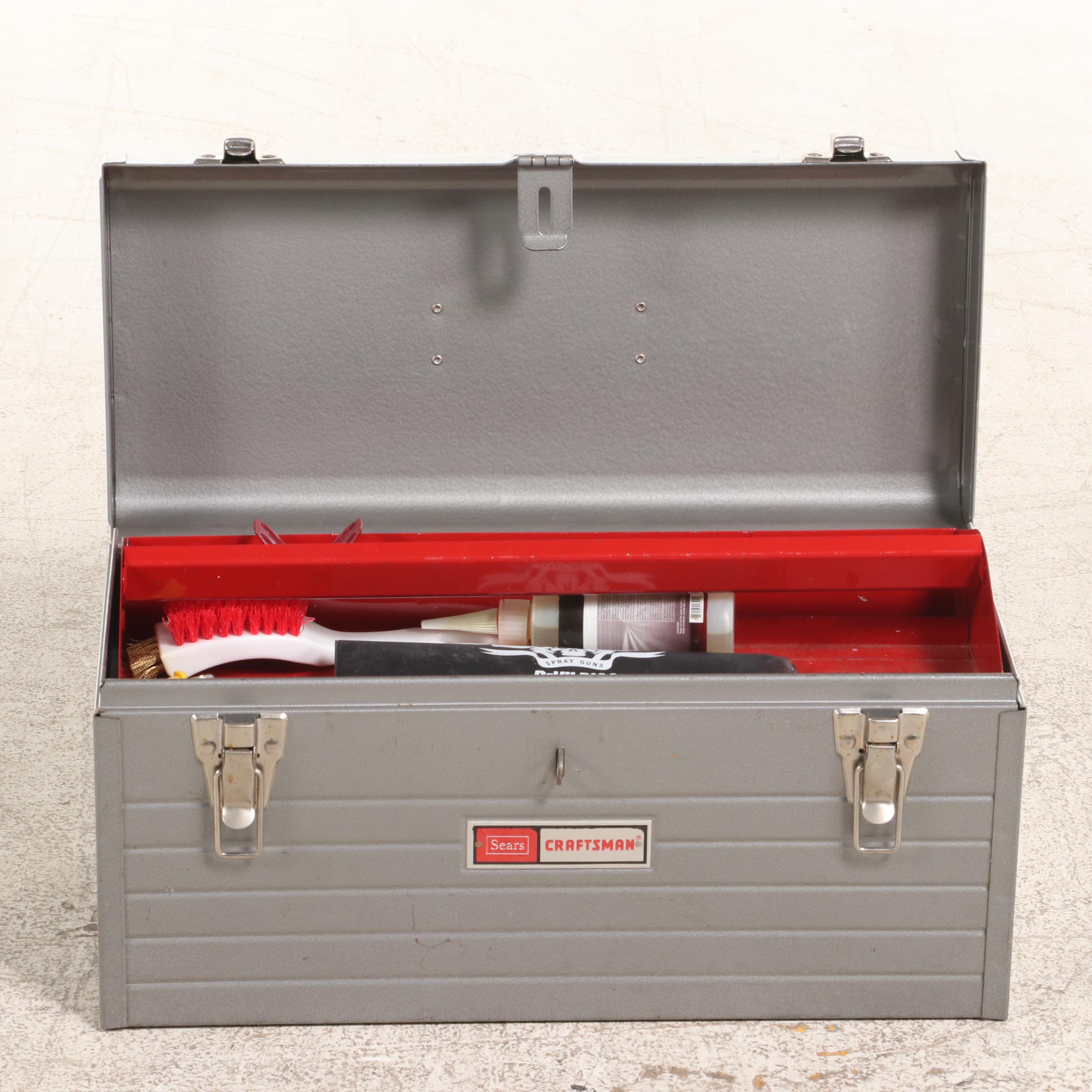 Titan MultiFinish 440 Air Assisted Paint Sprayer and Sears Tool Box