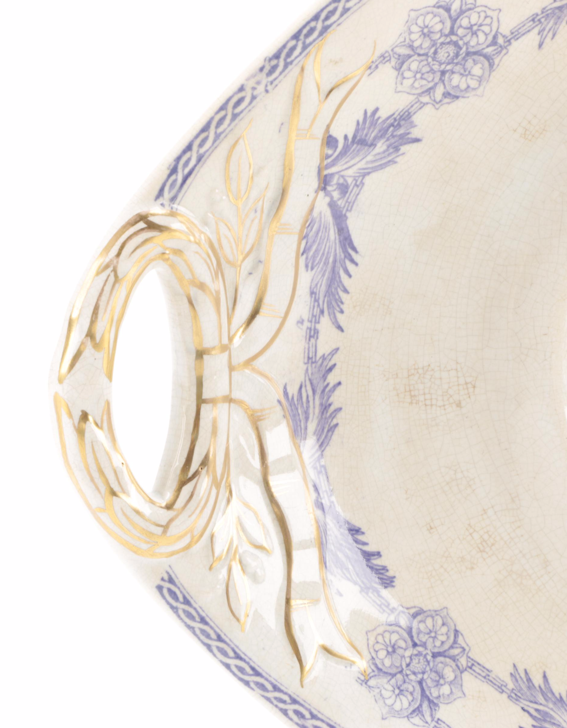 Wedgwood "Indian Star" Stoneware Serving Platter, Early 19th Century