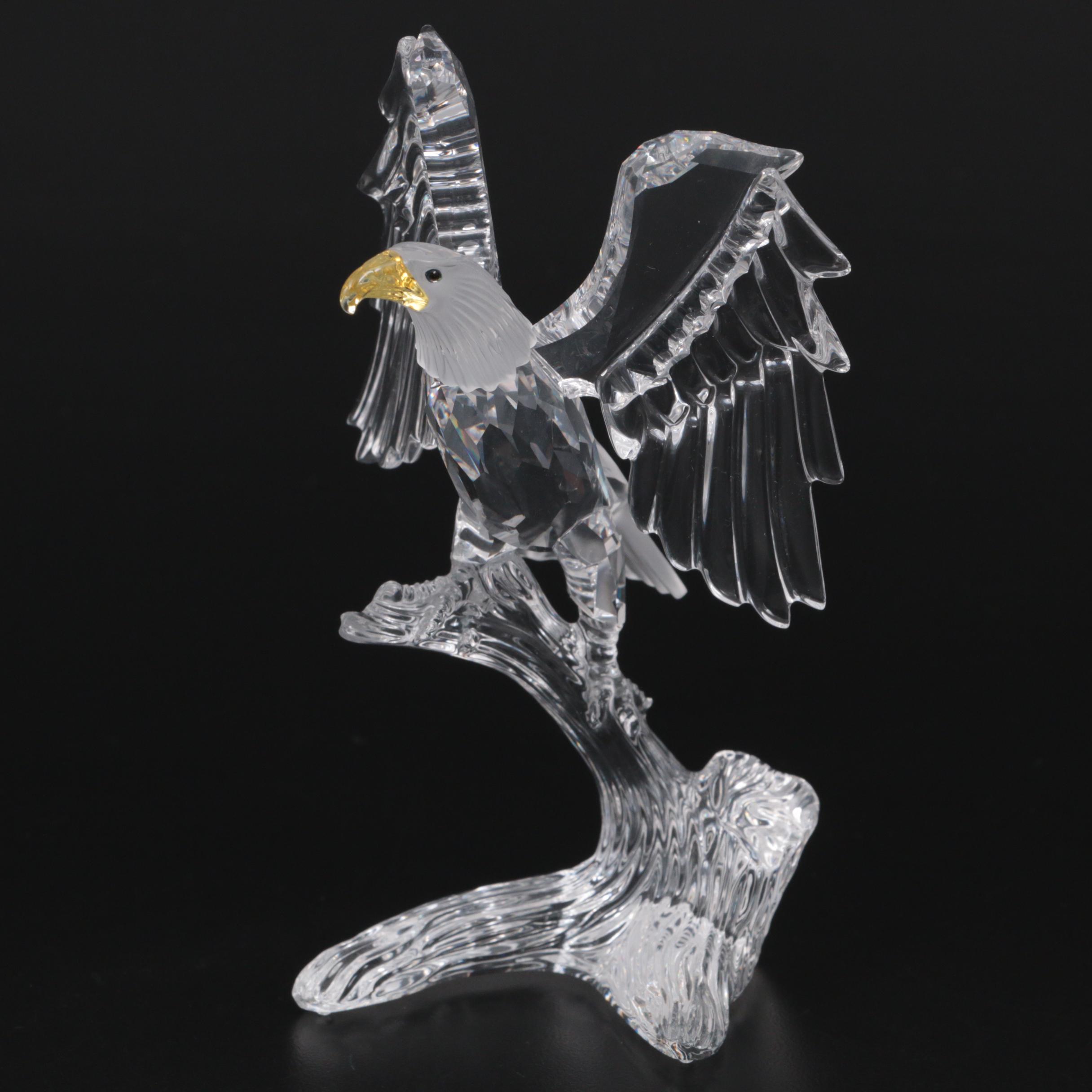Swarovski Crystal "Bald Eagle" Feathered Beauties Figurine