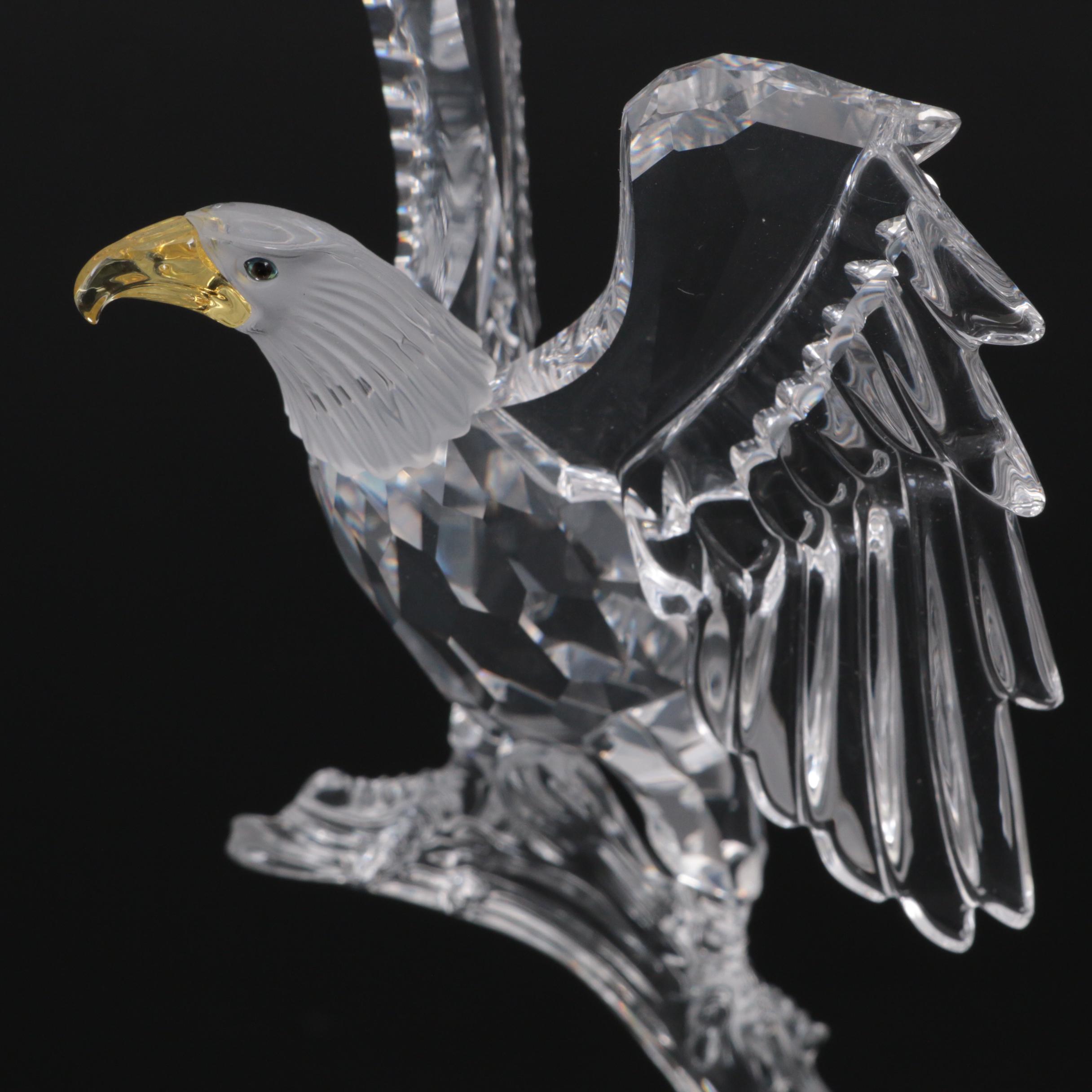 Swarovski Crystal "Bald Eagle" Feathered Beauties Figurine