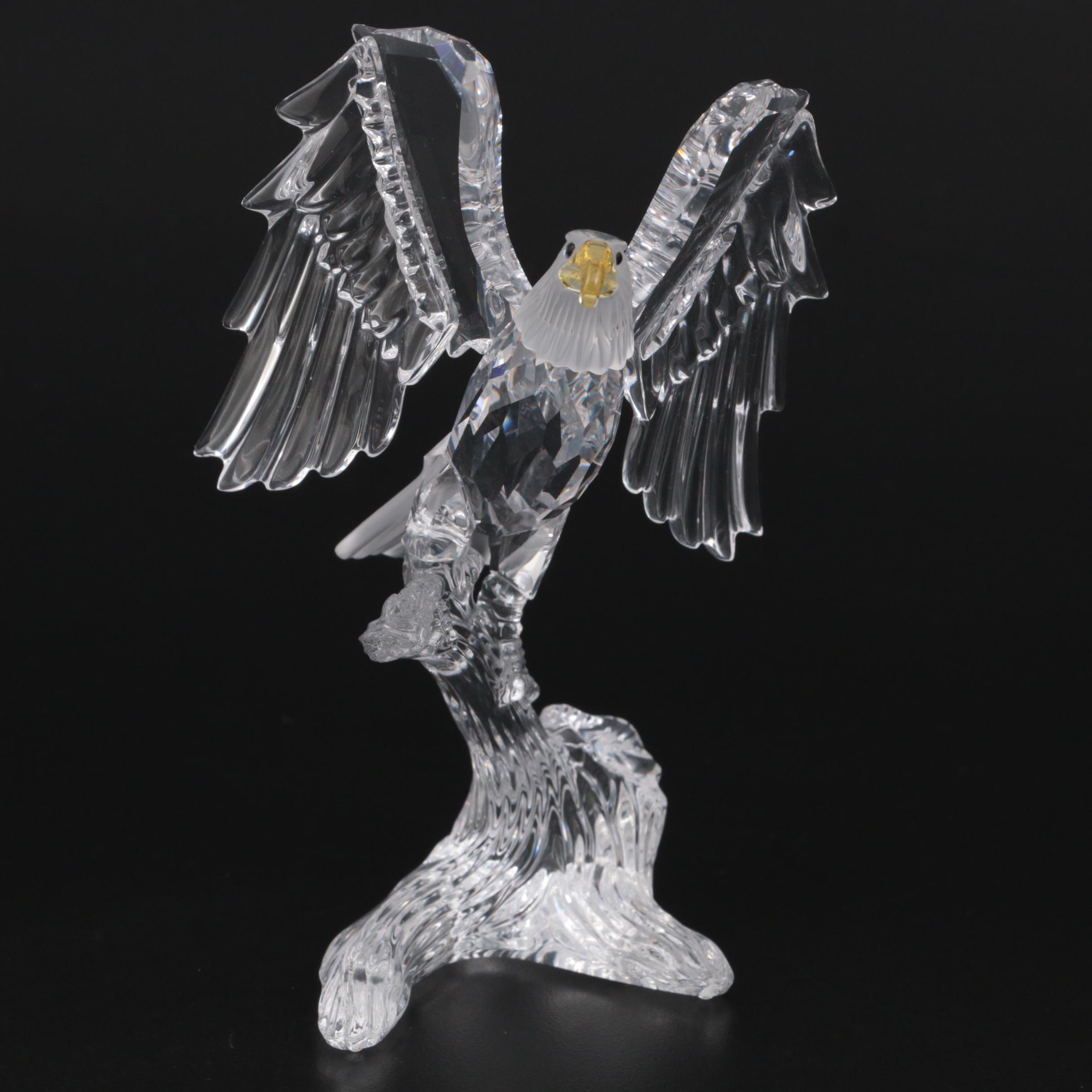 Swarovski Crystal "Bald Eagle" Feathered Beauties Figurine
