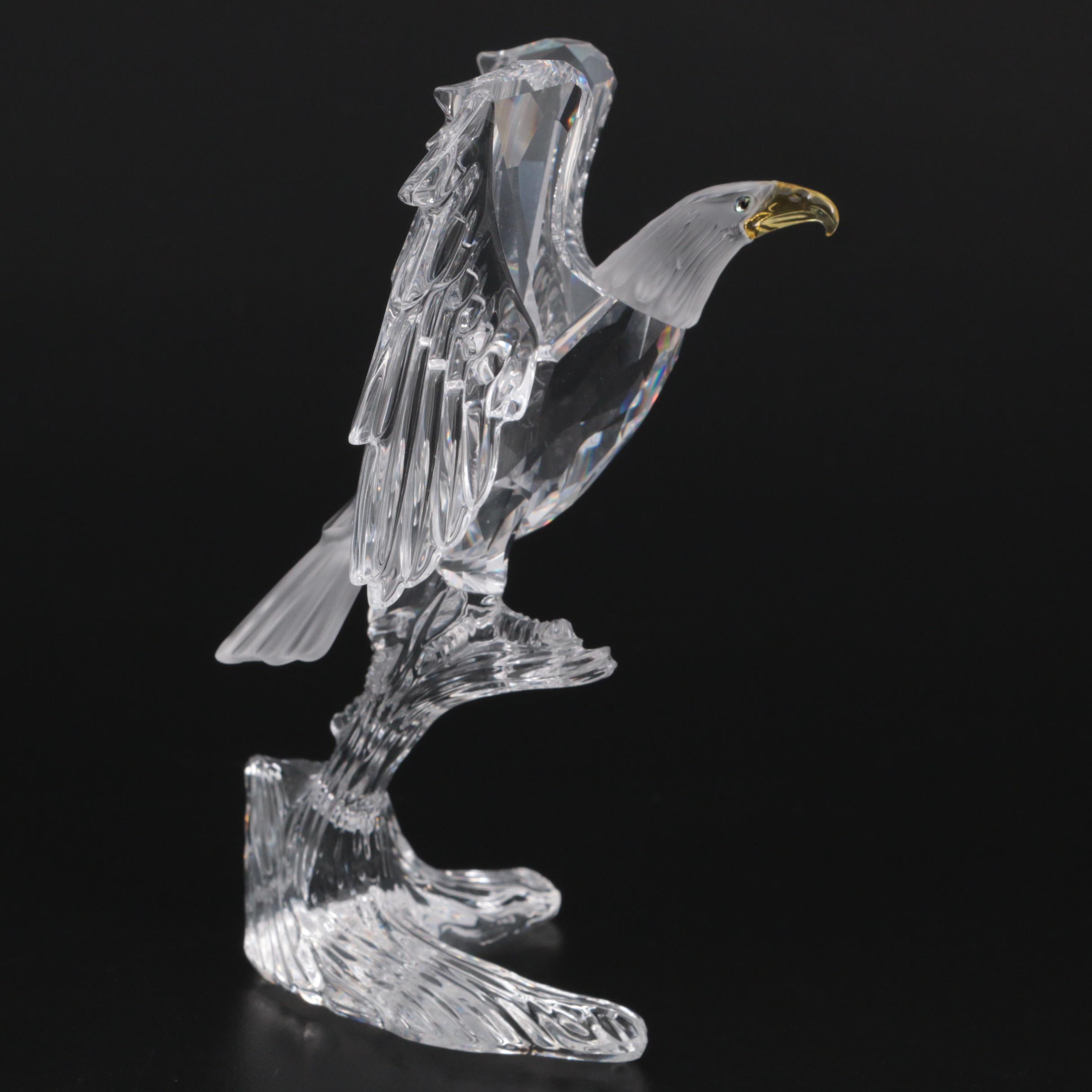 Swarovski Crystal "Bald Eagle" Feathered Beauties Figurine