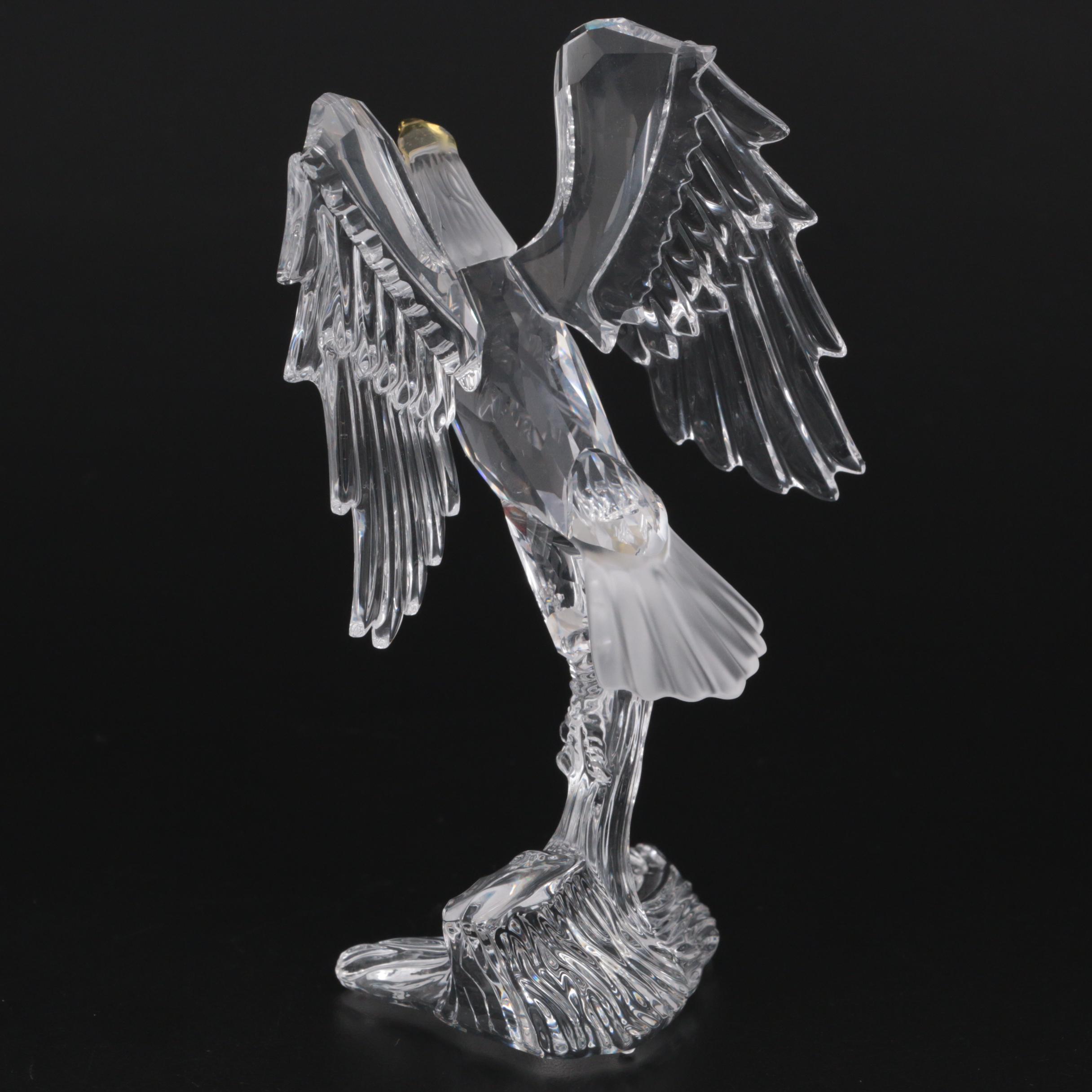 Swarovski Crystal "Bald Eagle" Feathered Beauties Figurine