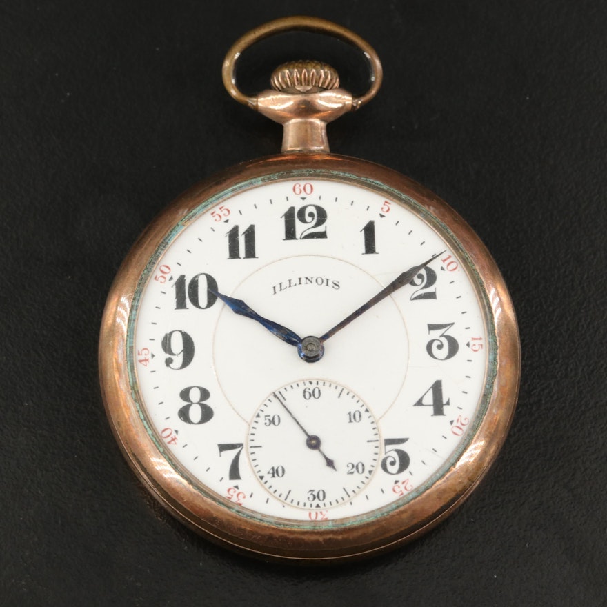 1921 Illinois Gold Filled Pocket Watch