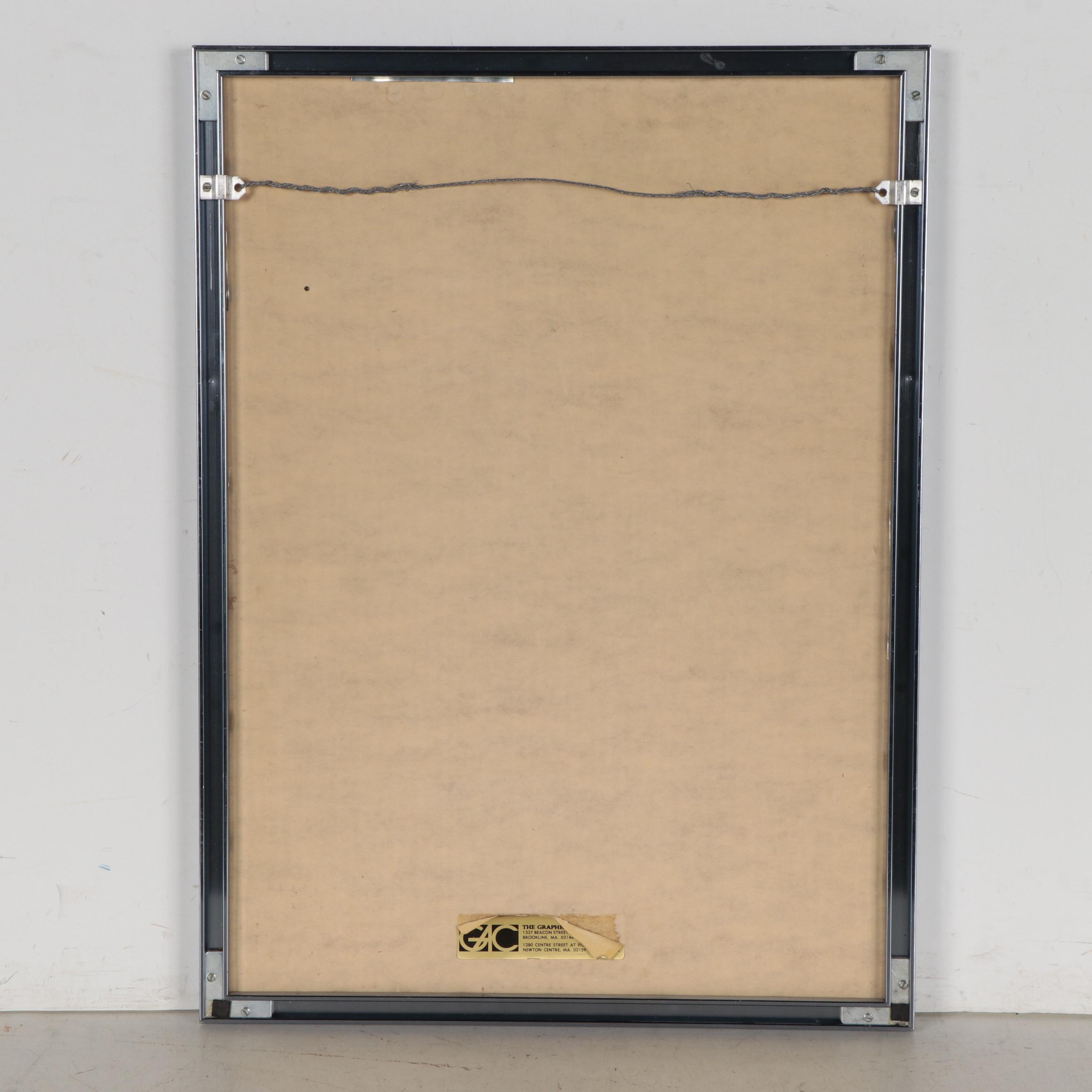 James Montgomery Elliott Ink and Watercolor Illustration, 1974