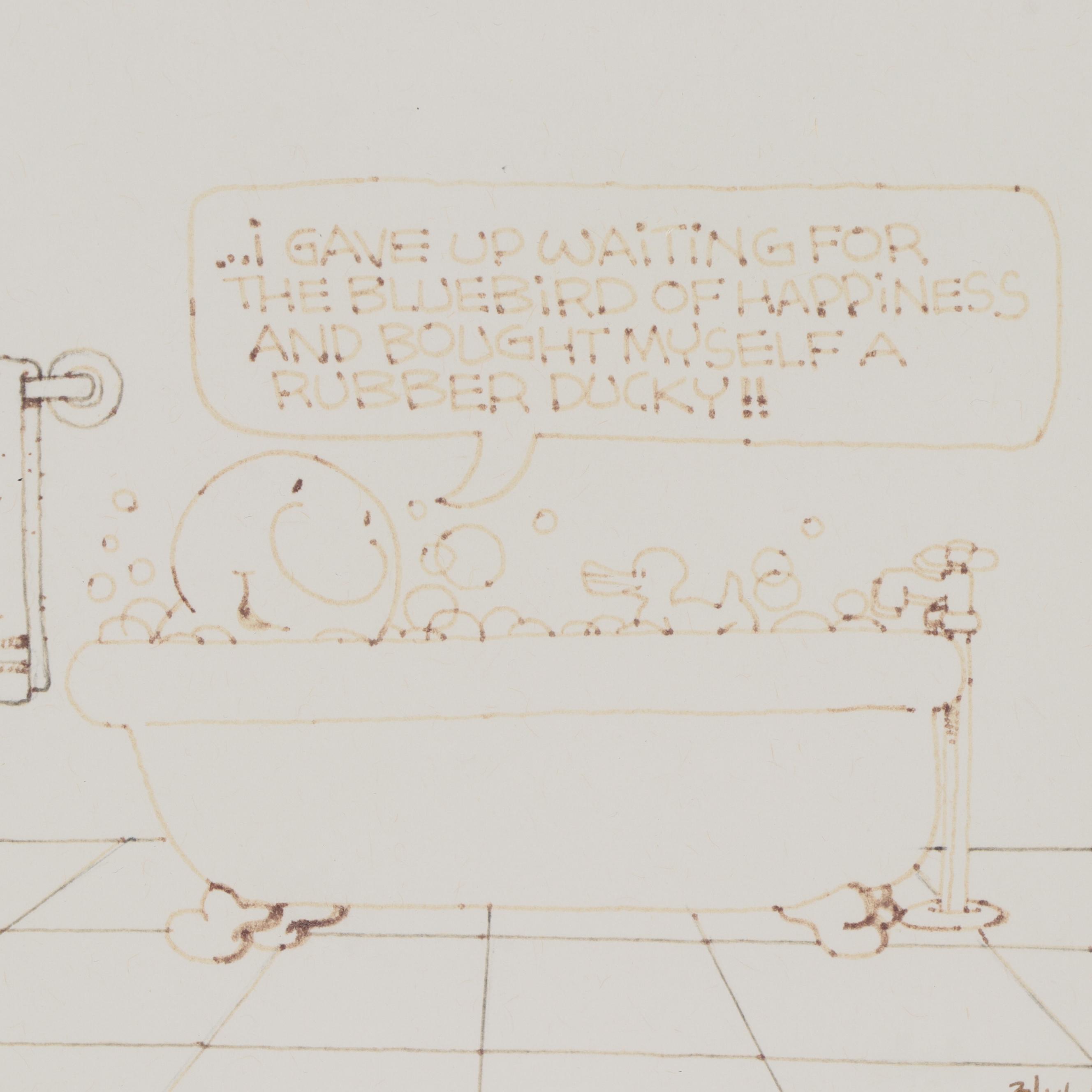 Tom Wilson Ziggy Ink Cartoon Panels, 1994