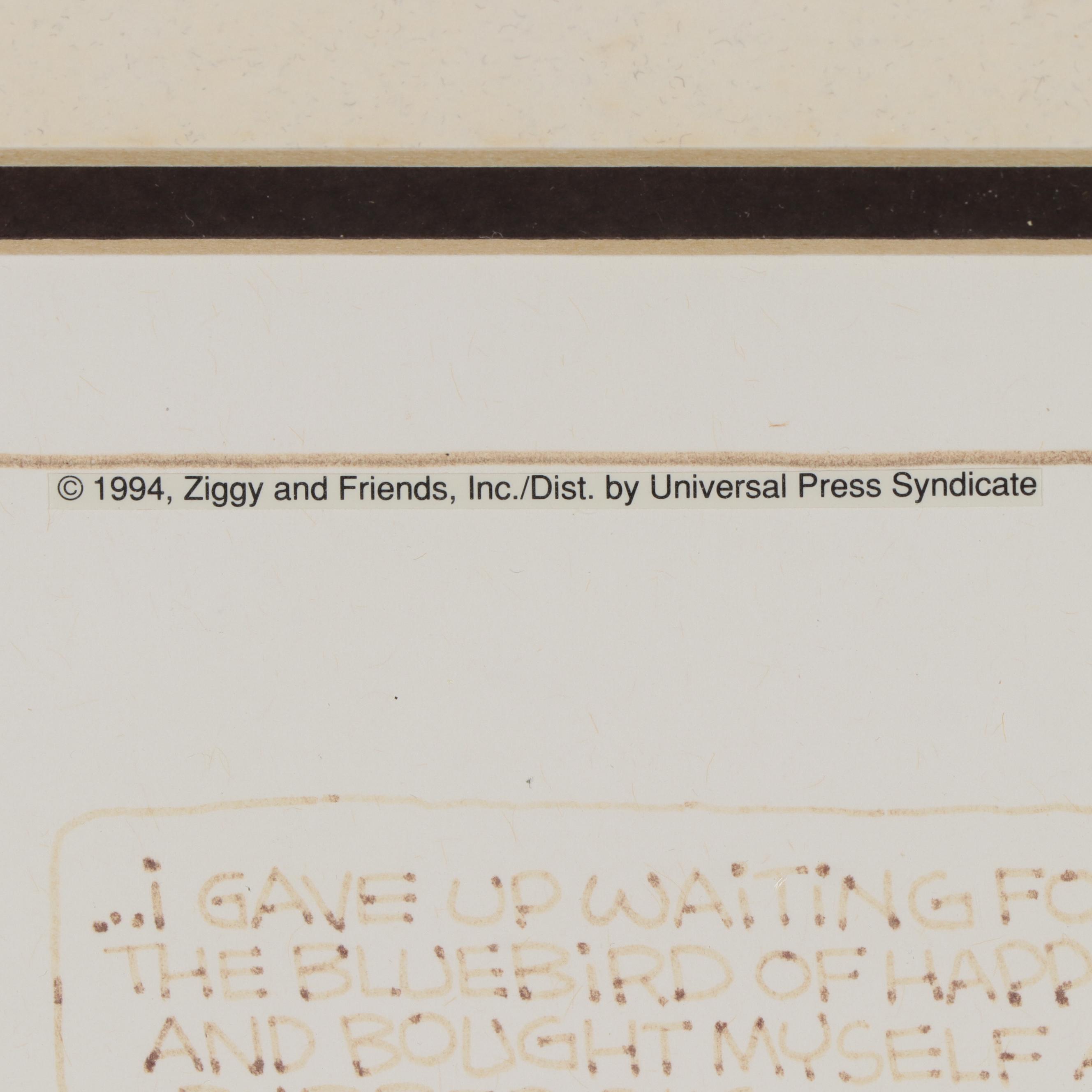 Tom Wilson Ziggy Ink Cartoon Panels, 1994