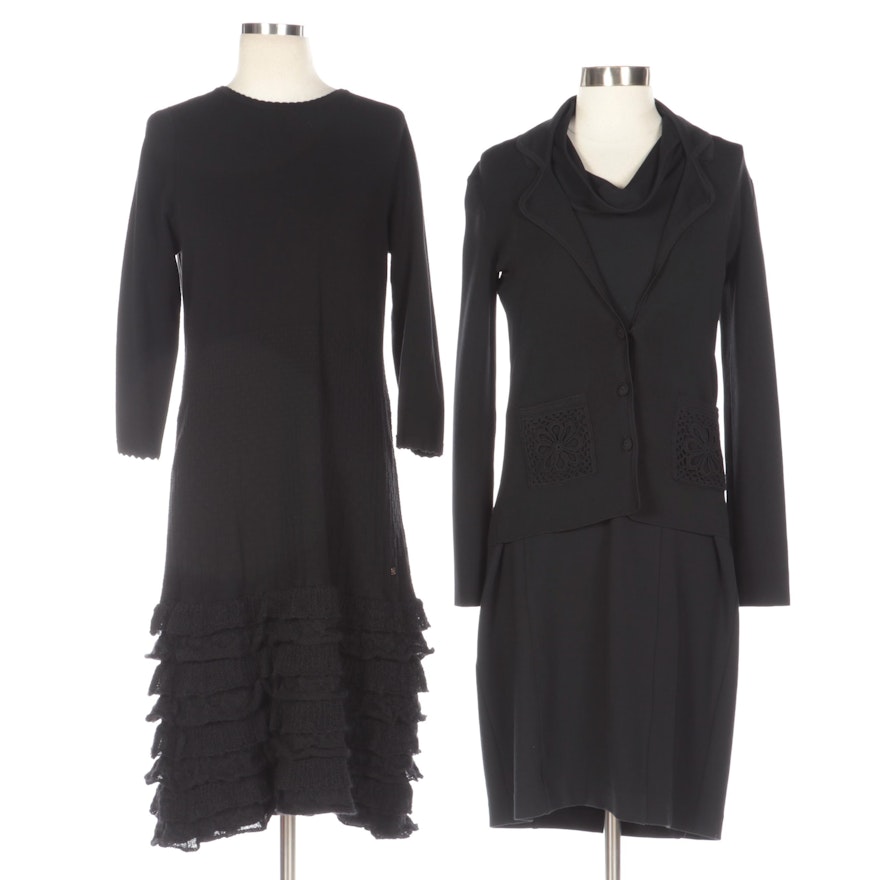 Carolina Herrera Knit Dress, Adrienne Vittadini Dress, and BCBG Max Azria Jacket