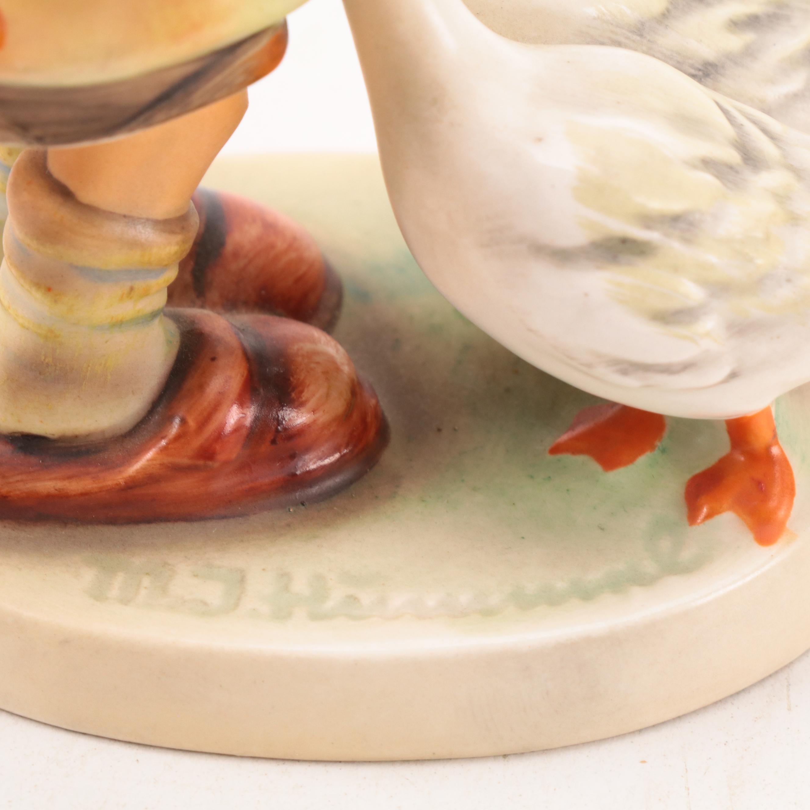 Goebel "Goose Girl", "Apple Tree Girl" and "Village Boy" Porcelain Figurines