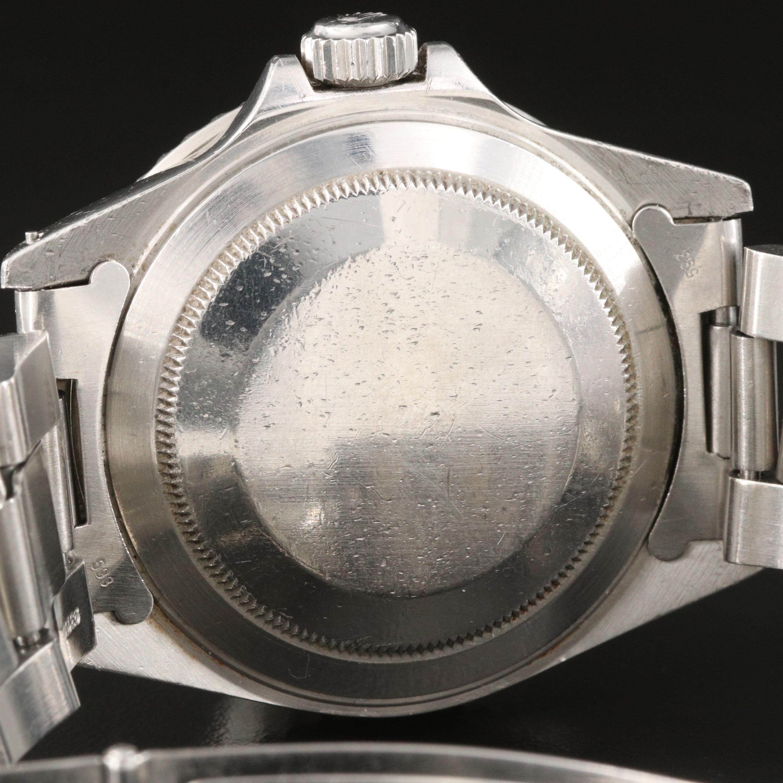 1985 Rolex Submariner Date Chronometer Stainless Steel and Aluminum Watch