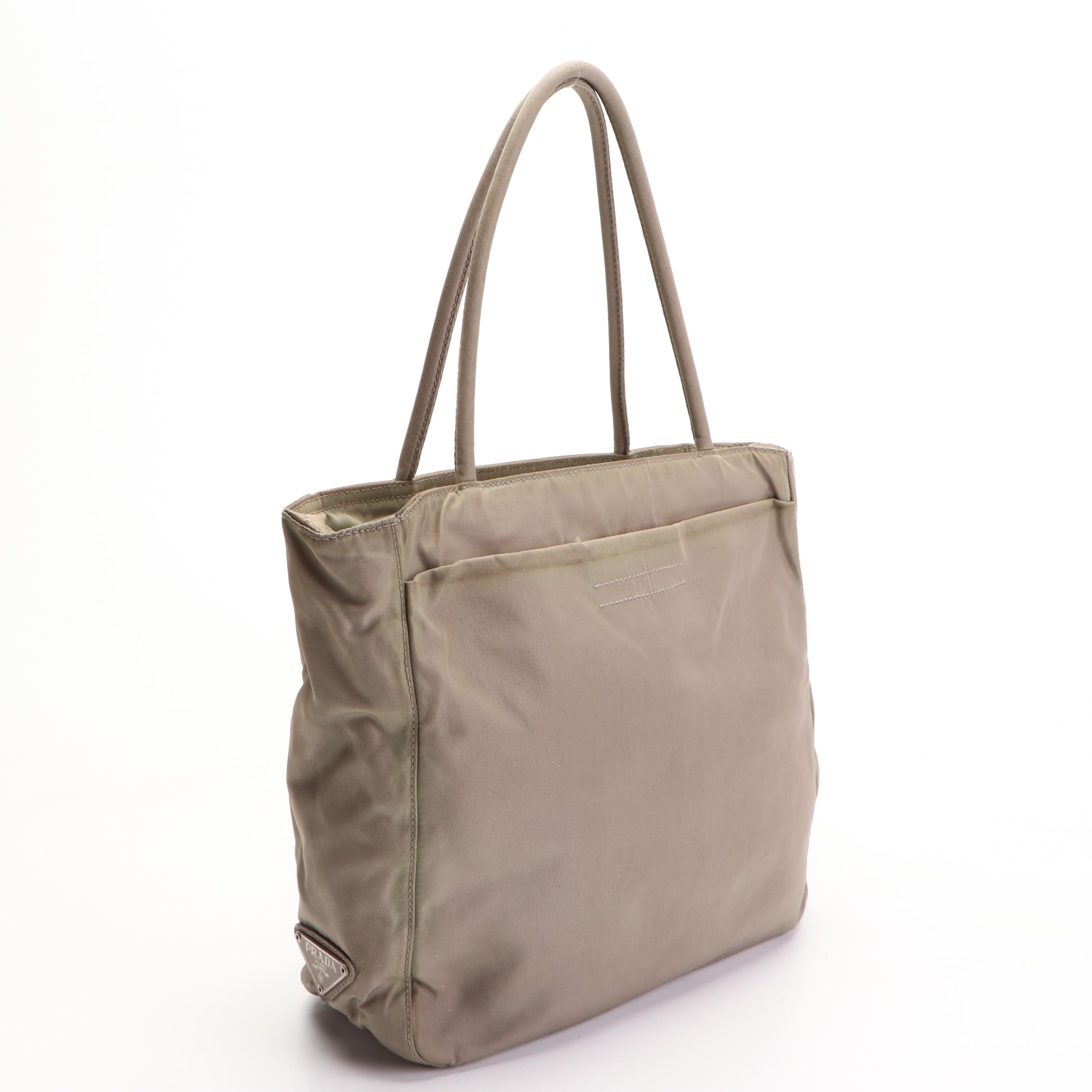 Prada Tote Bag Small in Green Nylon Tessuto