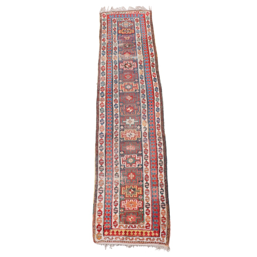 3'1 x 14' Hand-Knotted Turkish Village Carpet Runner