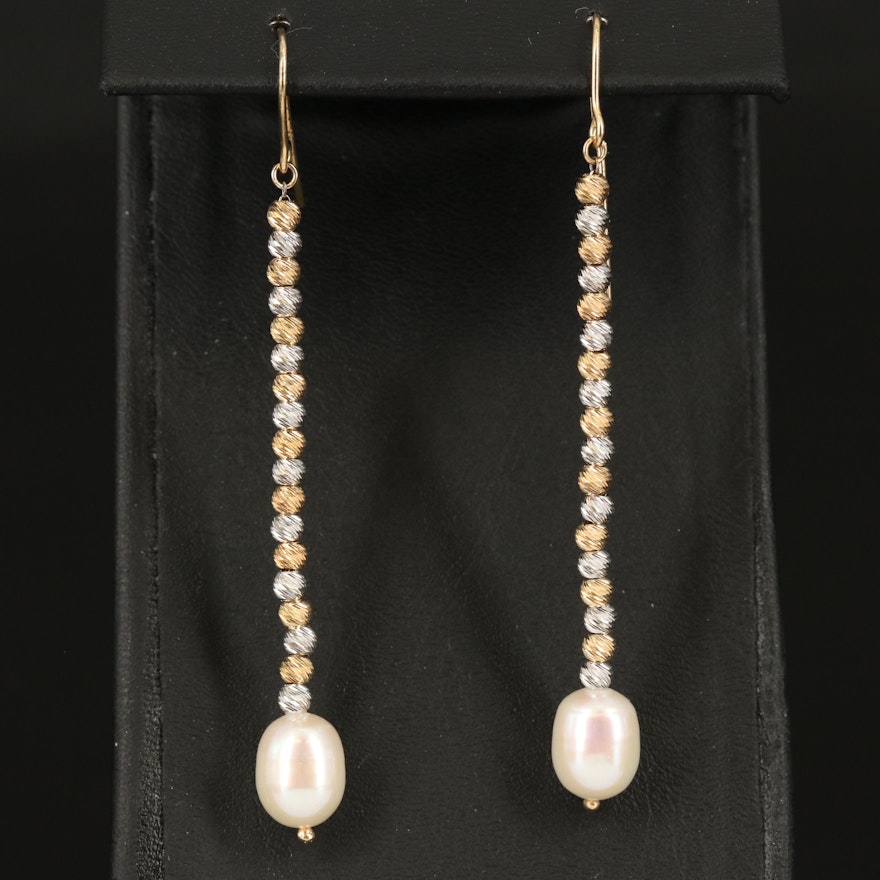 Sterling Silver Pearl Drop Earrings