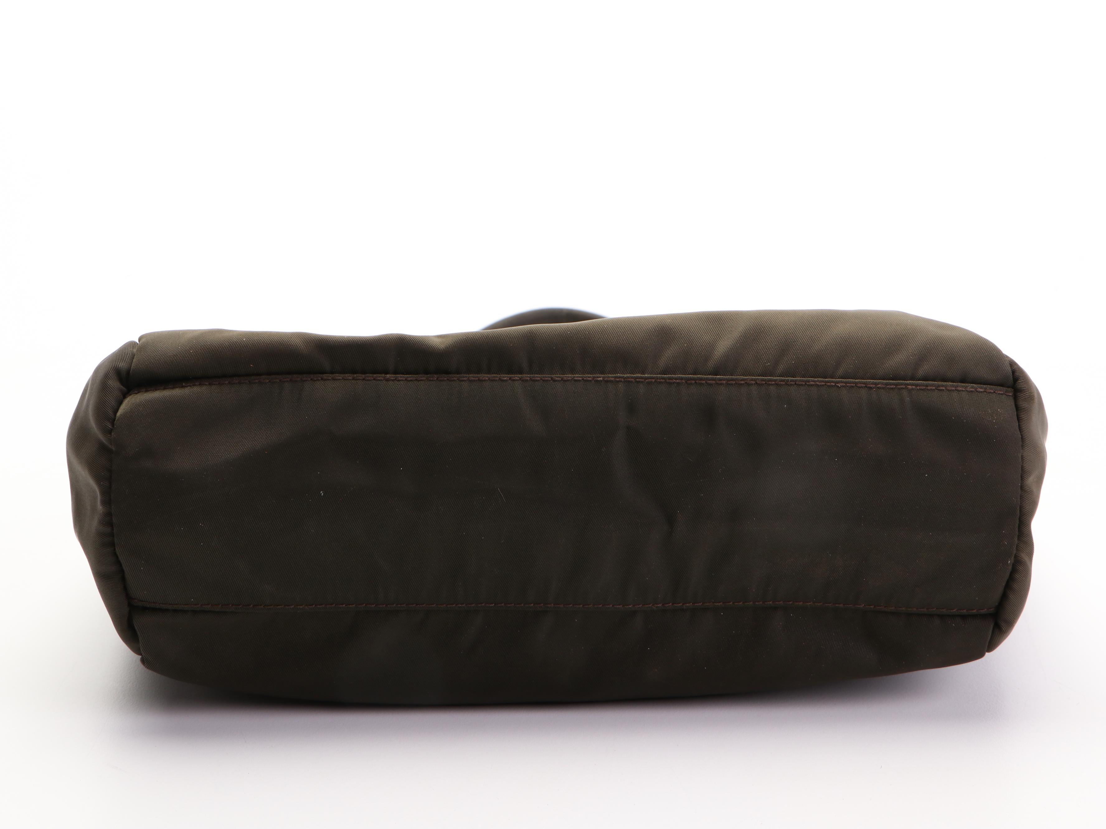 Prada Mini Tote in Brown Tessuto Nylon