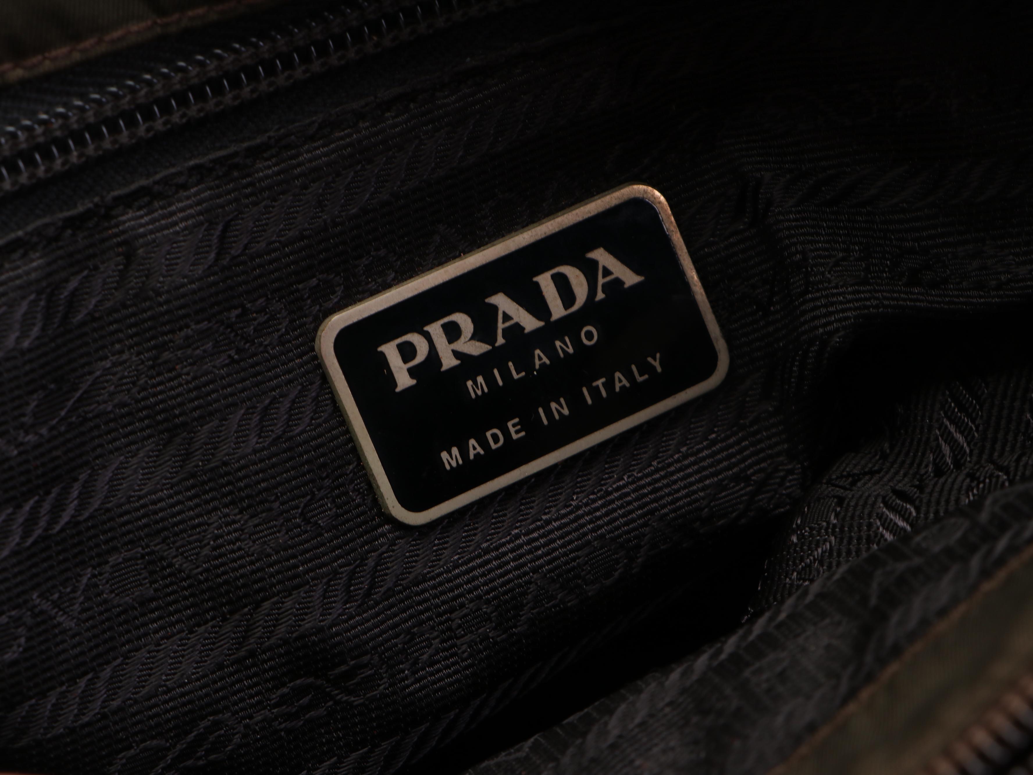 Prada Mini Tote in Brown Tessuto Nylon