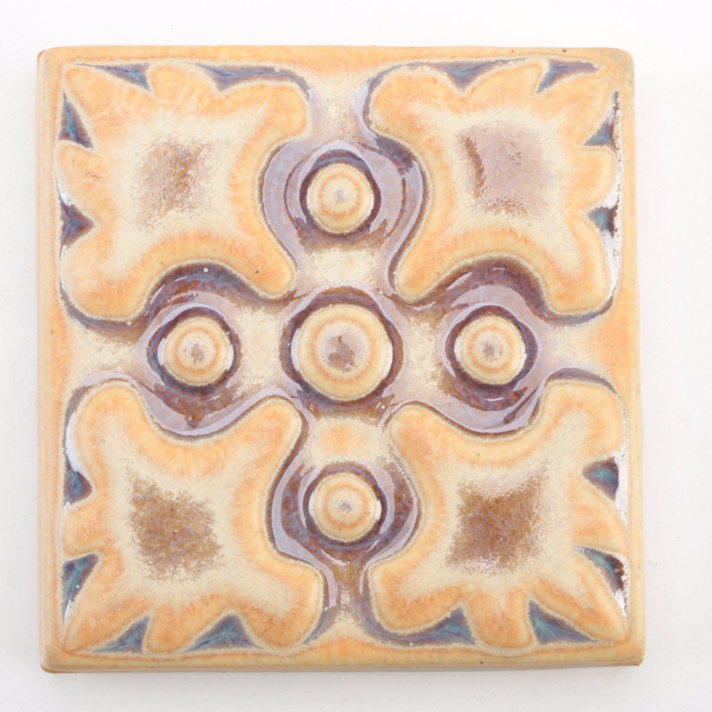 Rookwood Pottery "Guinevere" and "Figaro" Faïence Tiles and Signed Rookwood Tile