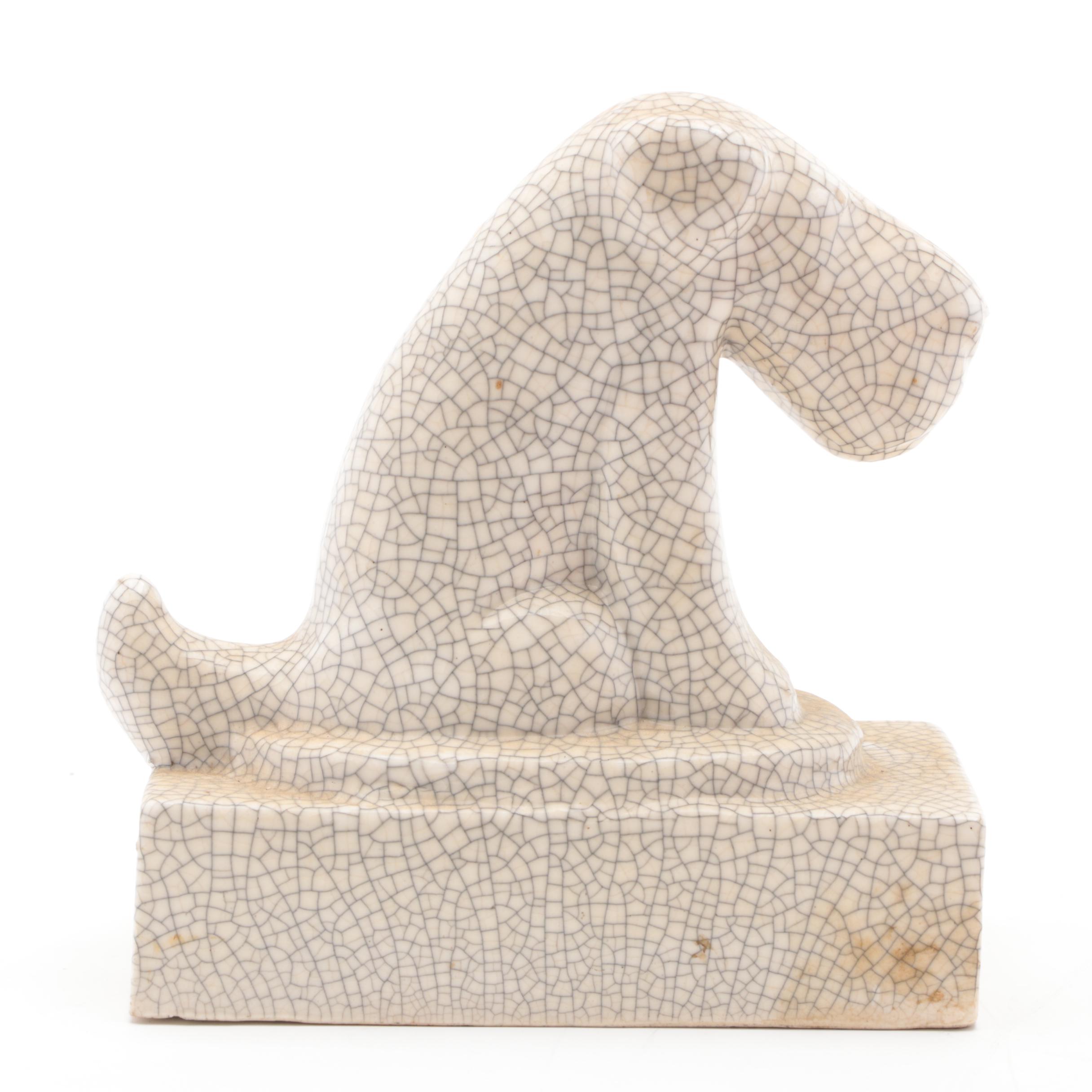 Schmid Brothers and Other Toy Music Red Baron, Push Alligator and Dog Figurine