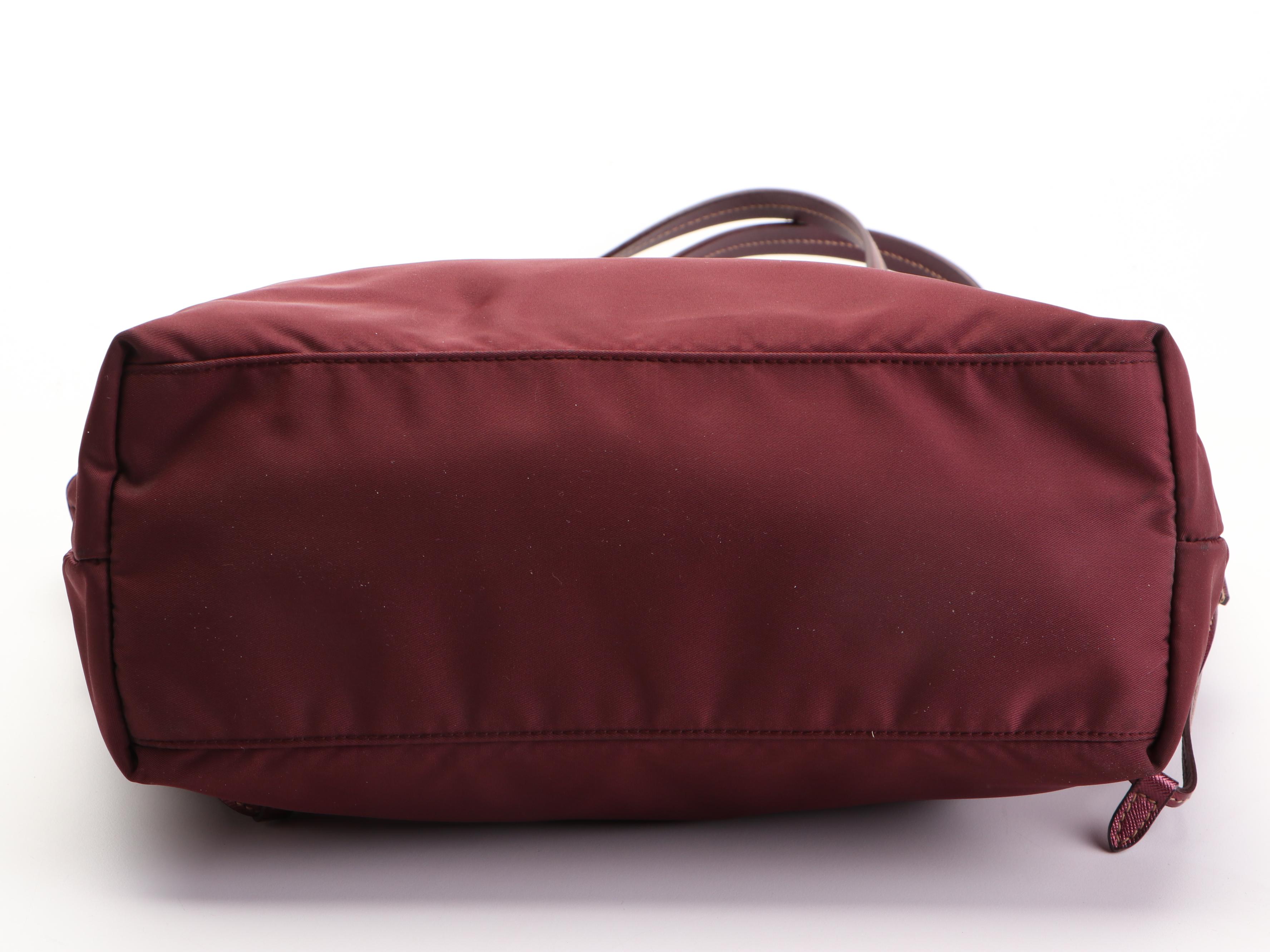 Prada Tote Bag in Tessuto Nylon with Saffiano Leather Trim