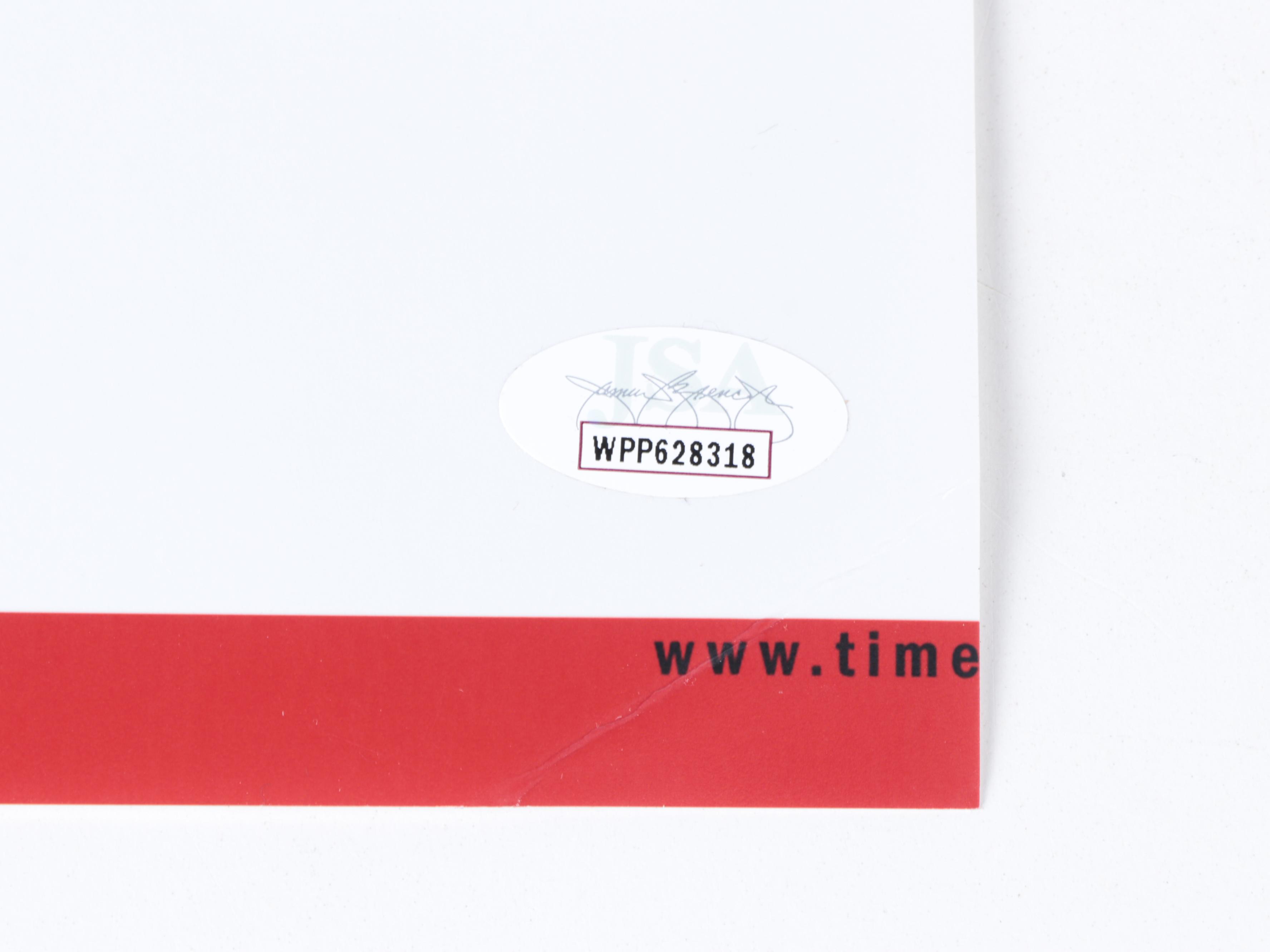 Robert O'Neill Signed "Never Quit" Osama Bin Laden "Time" Poster Print, JSA