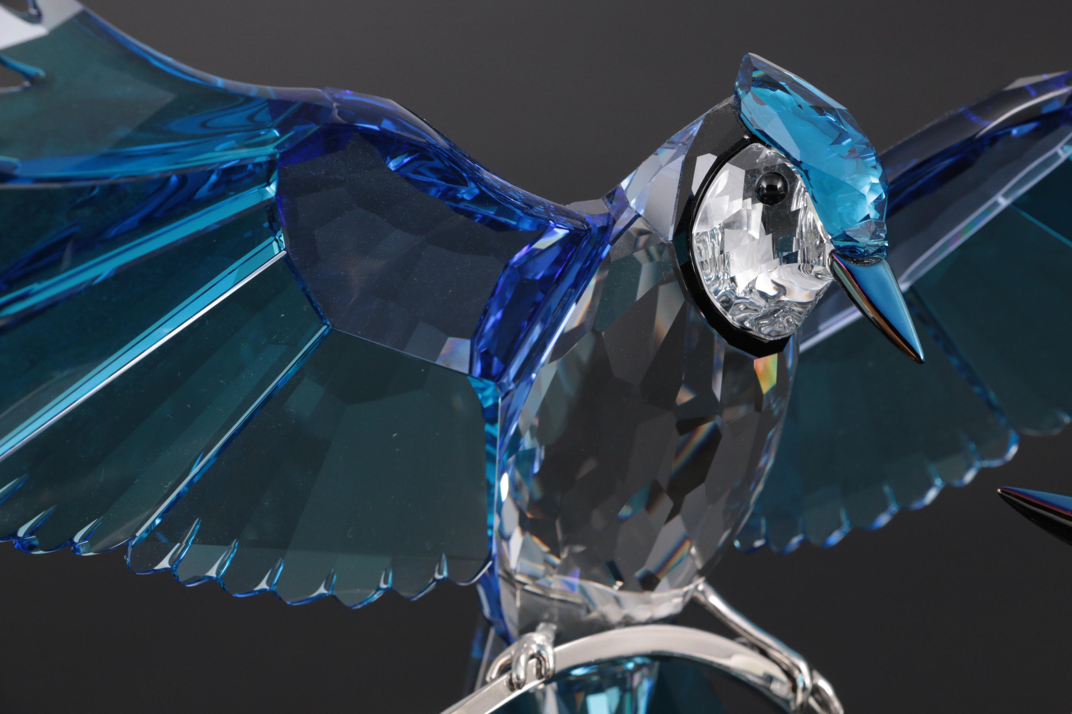 Swarovski Crystal "Blue Jays" Paradise Collection Figurine