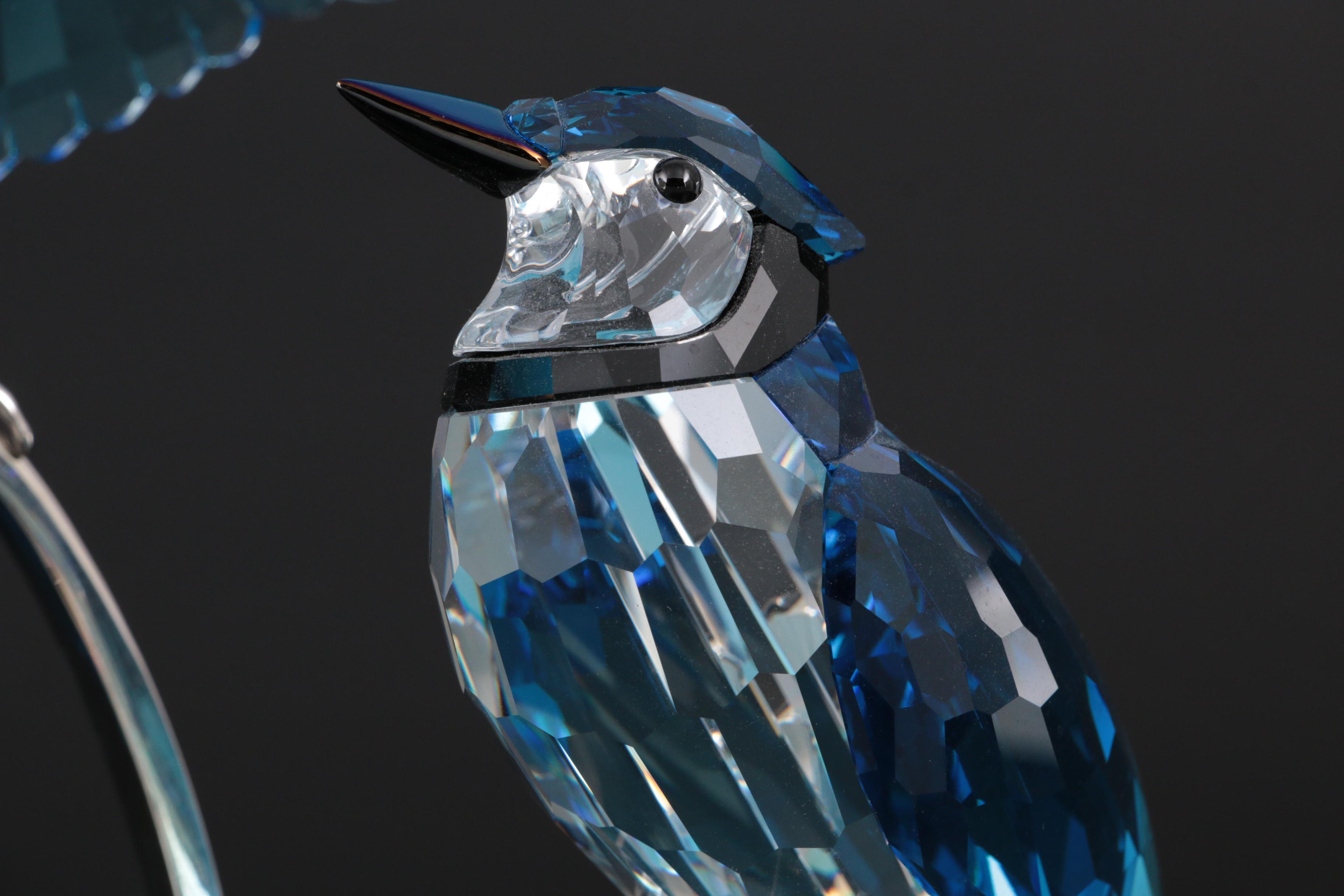 Swarovski Crystal "Blue Jays" Paradise Collection Figurine