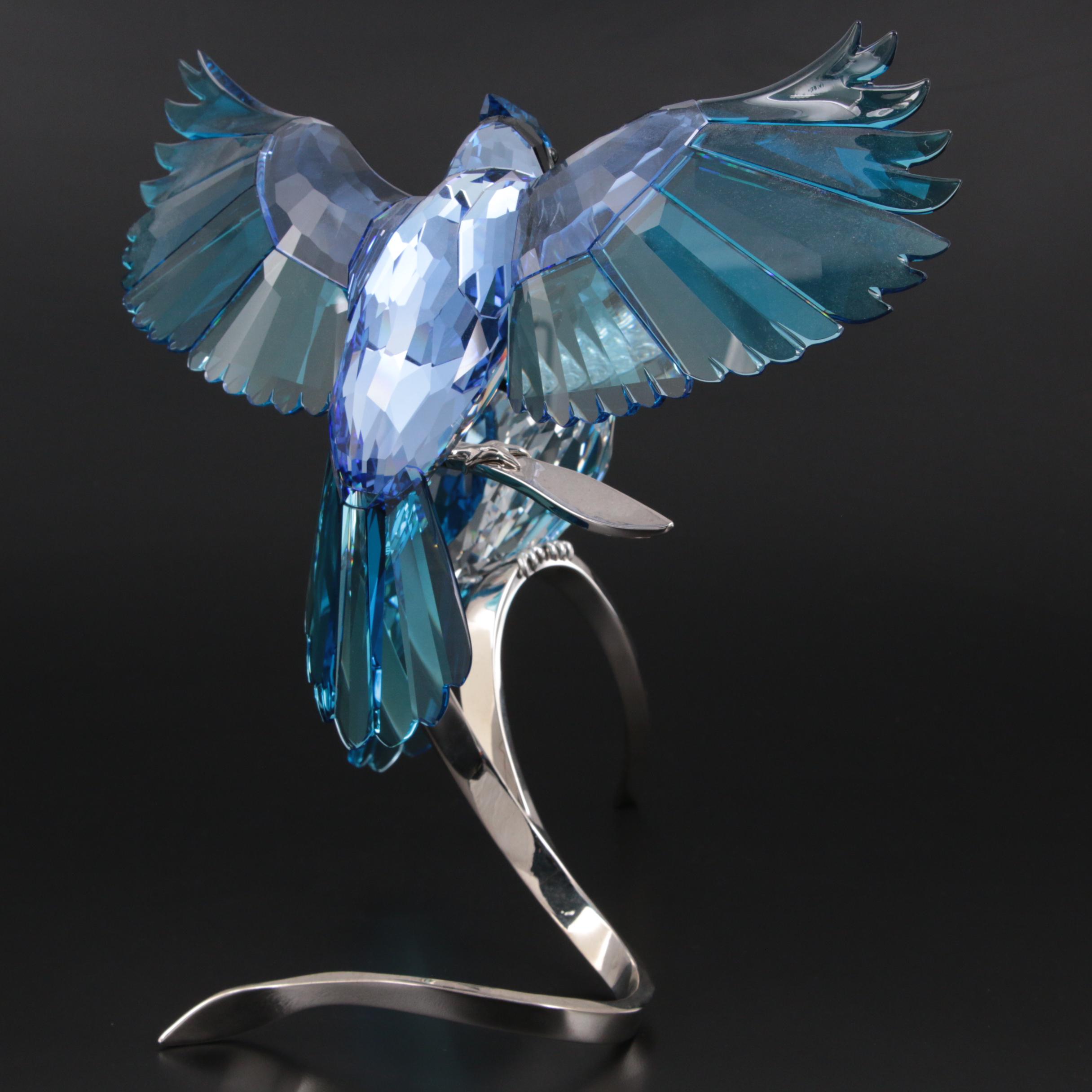 Swarovski Crystal "Blue Jays" Paradise Collection Figurine